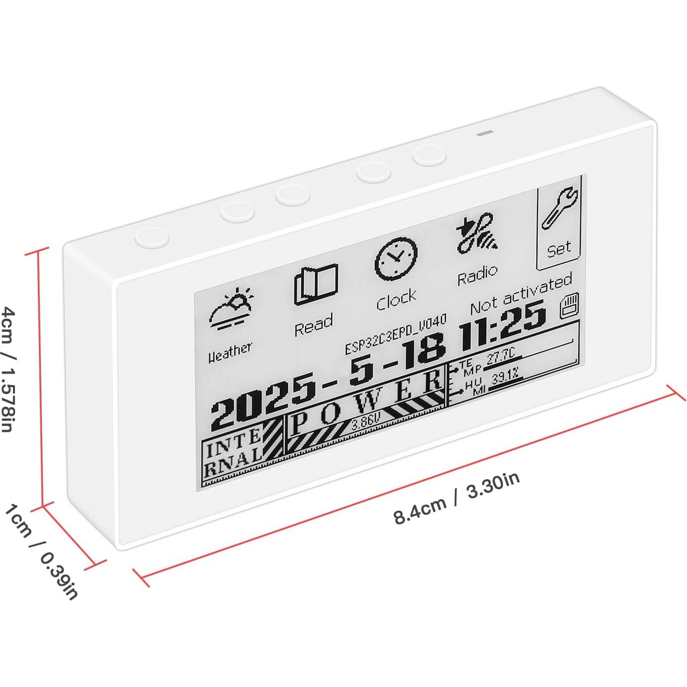 Mini Lector de E-Book Hamgeek RW01 Pantalla 2.66" Tinta