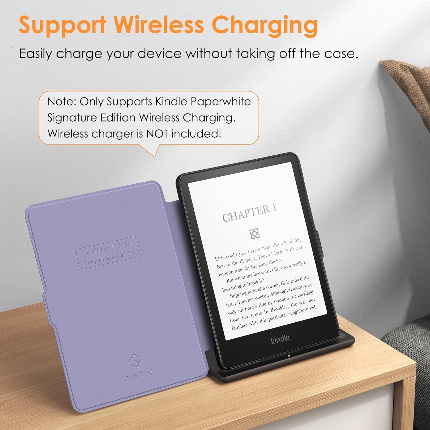 Funda Slimshell Fintie para Kindle Paperwhite 6.8" 2021 - Mármol Lila