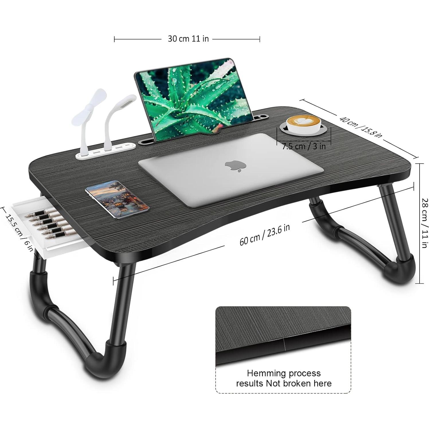 Mesa Plegable para Laptop Zapuno con 4 Puertos USB