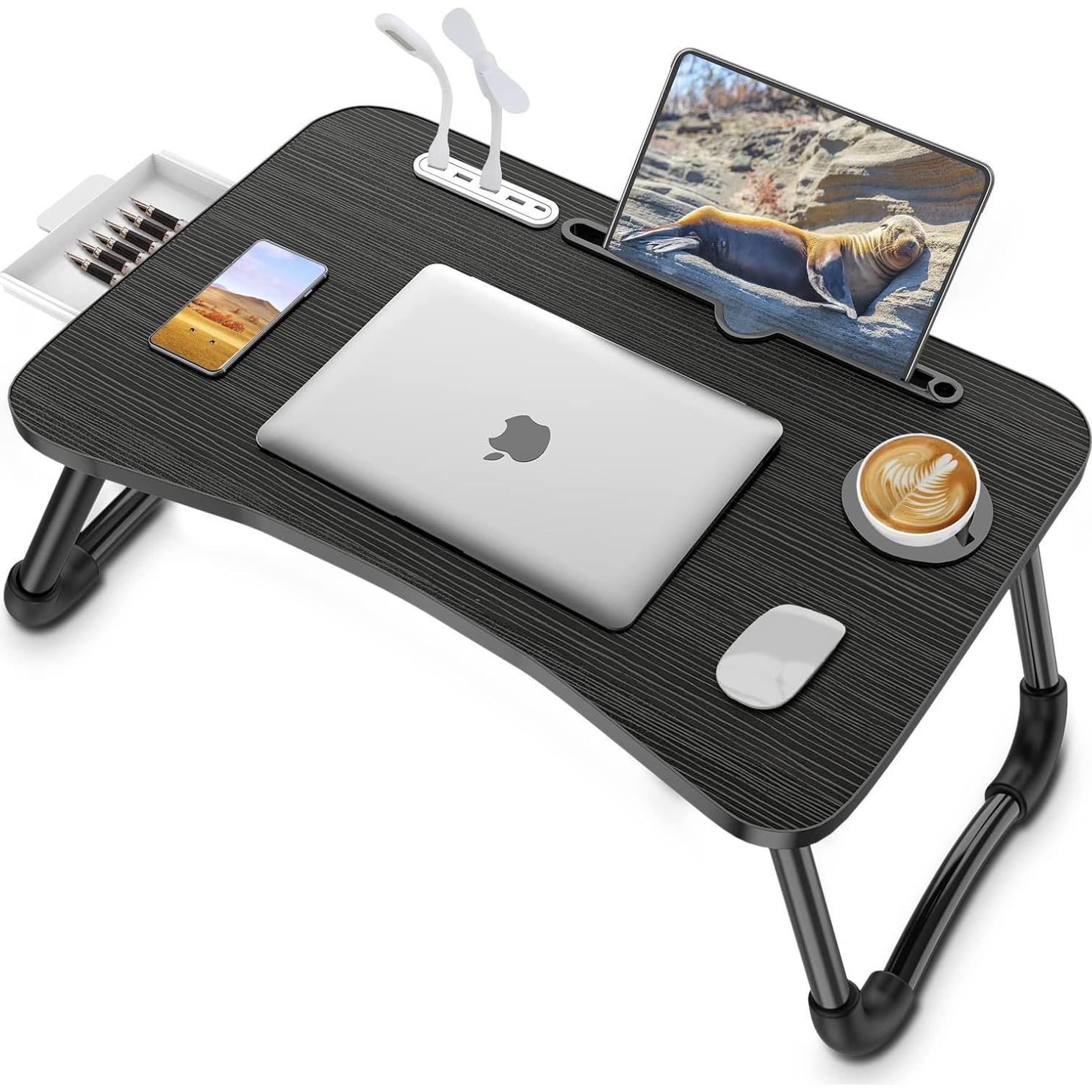 Mesa Plegable para Laptop Zapuno con 4 Puertos USB