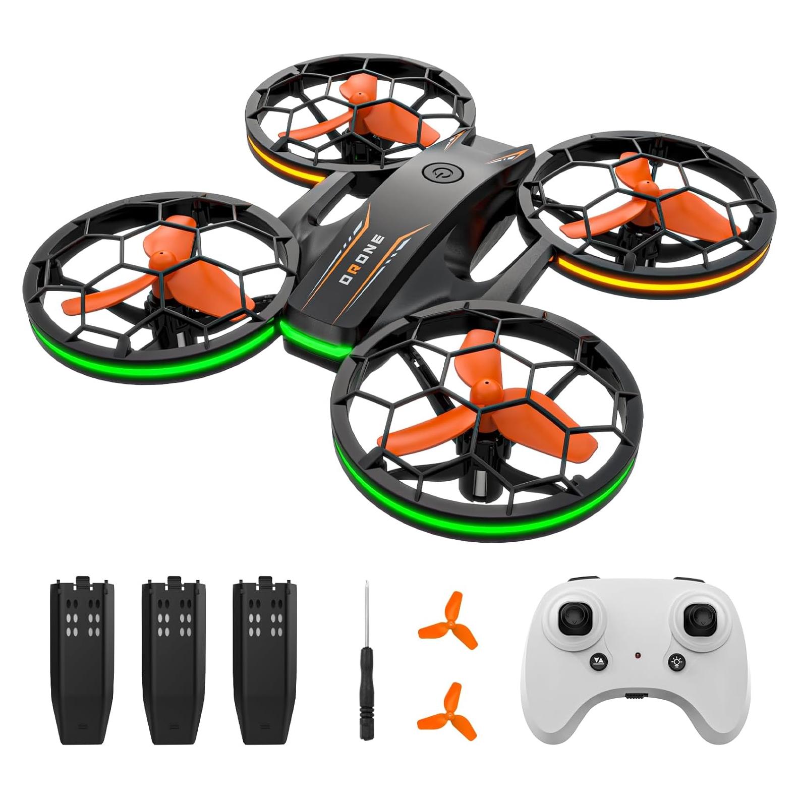 Dron RC Epstur con Hover Automático y 3 Baterías LED