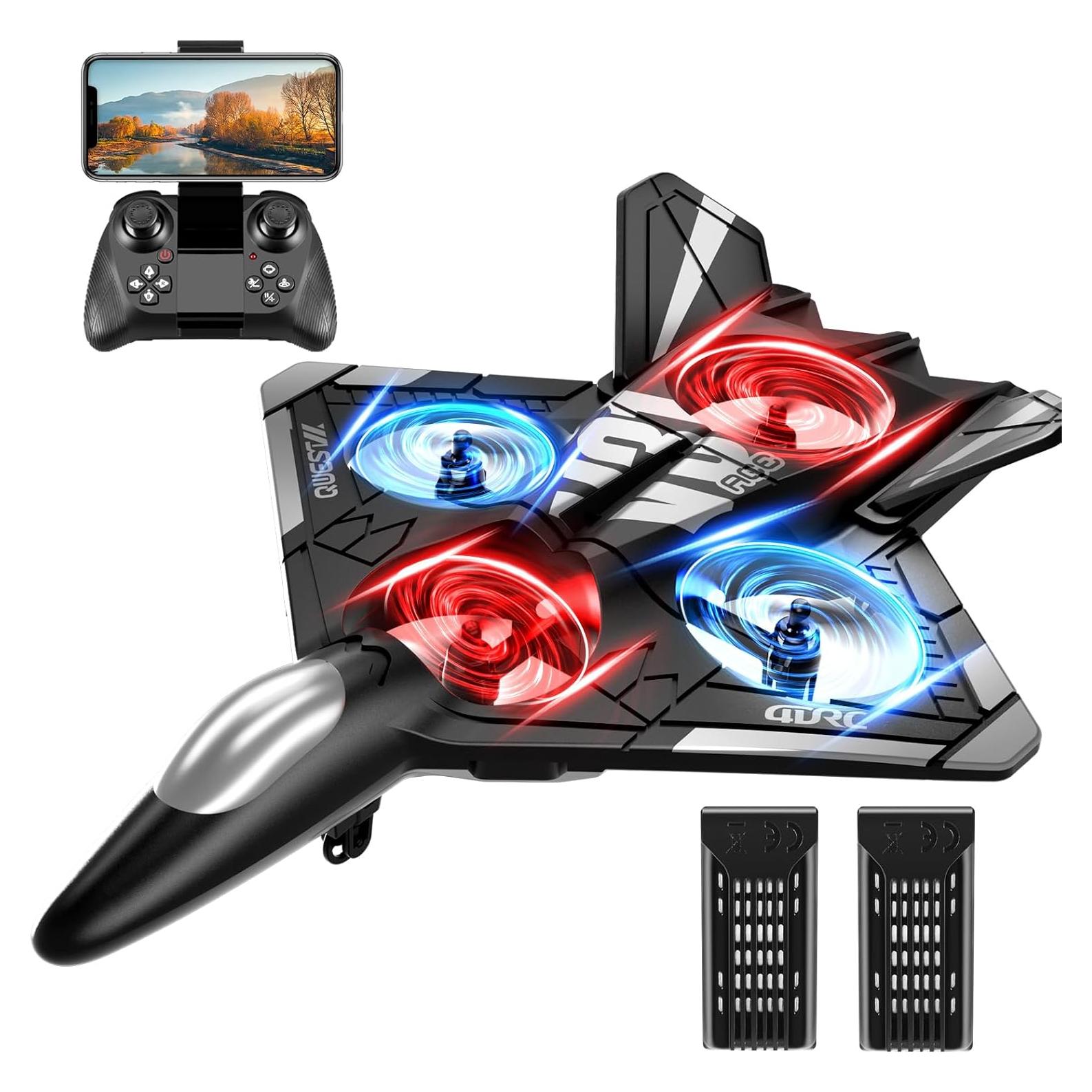 Dron RC 4DRC V31 con Cámara WiFi y Luces LED - 25.4x10.2x17.8 cm