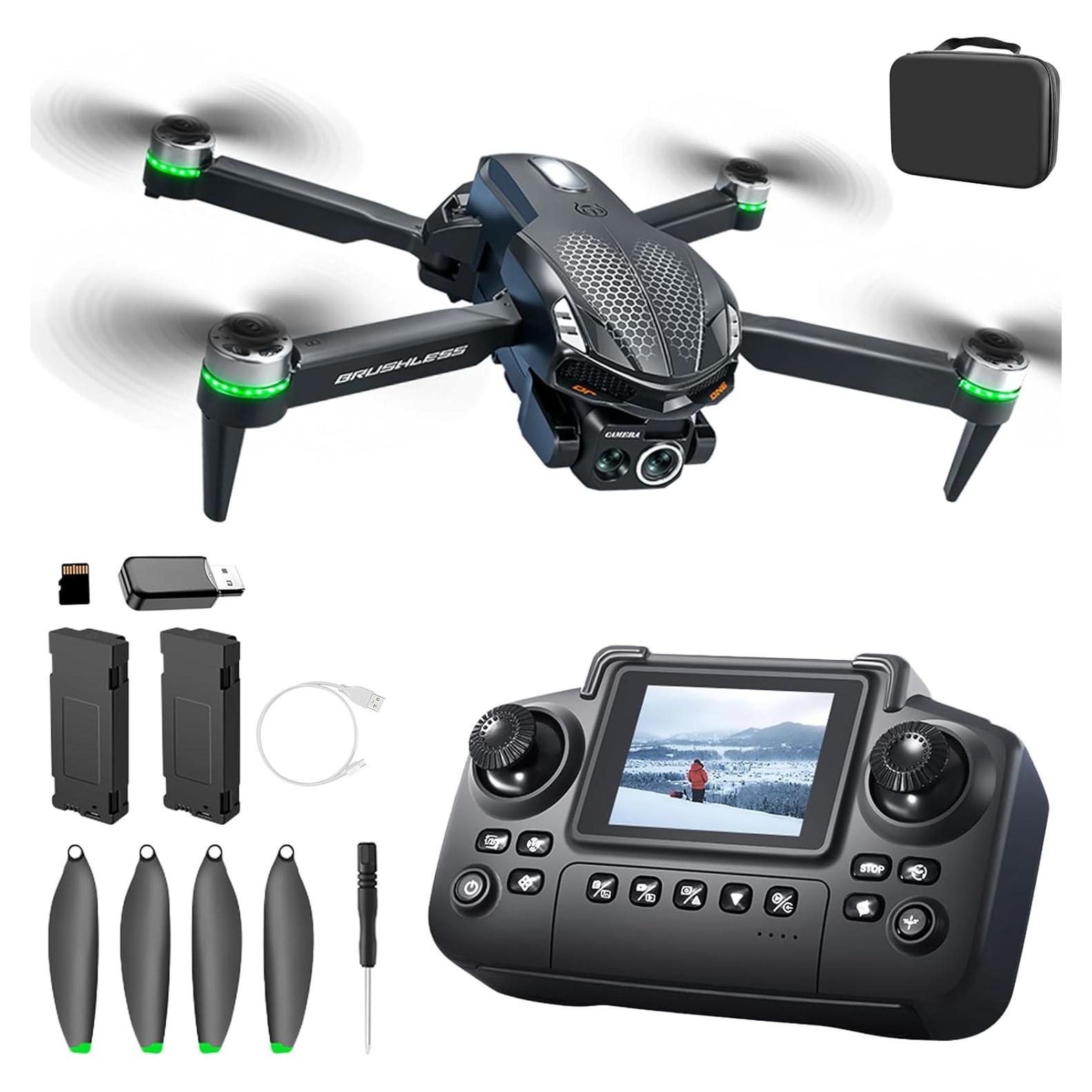 Drone S168 Elecci con Controlador Pantalla 1080P HD 2 Baterías