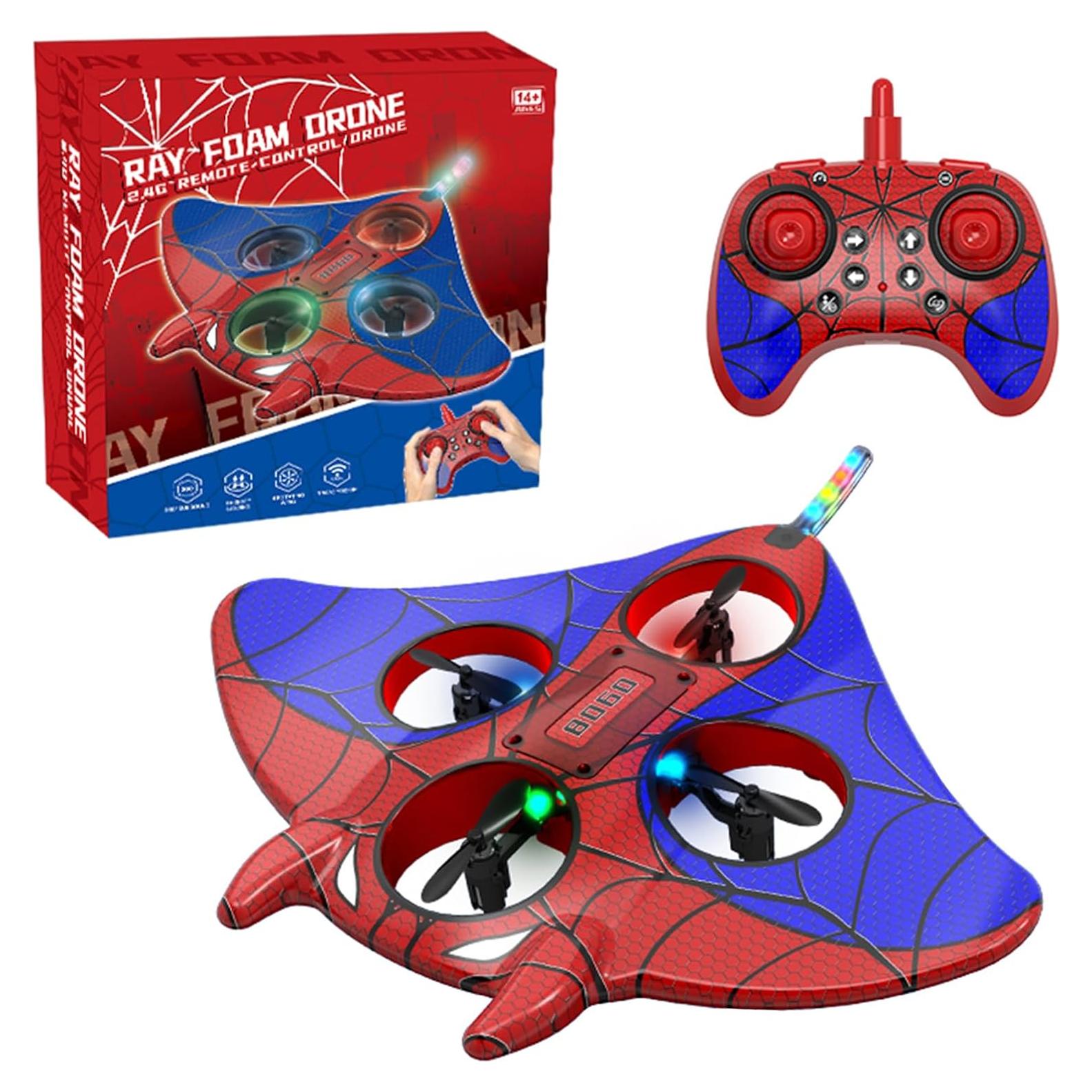 Avión RC de Espuma IOEDHW 2.4GHz con Luz LED 4 Canales