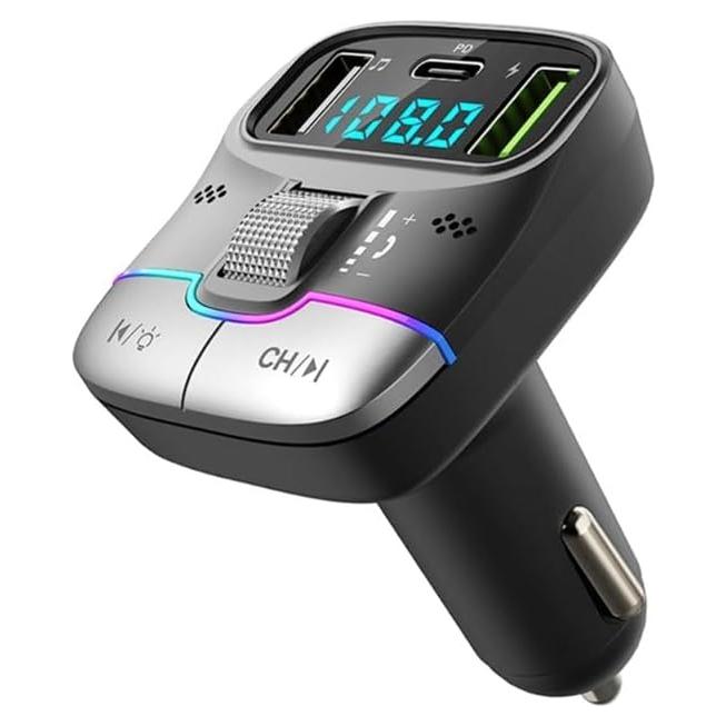 Adaptador Bluetooth para Coche Ayntech GZ01 Carga Rápida 30W