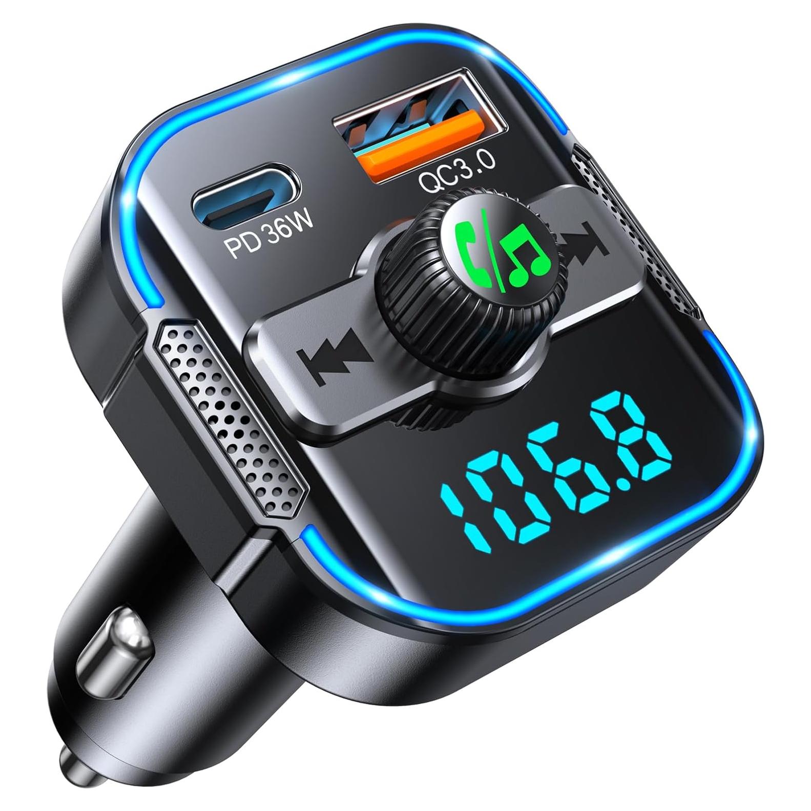 Adaptador Bluetooth 5.3 RIWUSI BC47 Cargador Rápido 54W