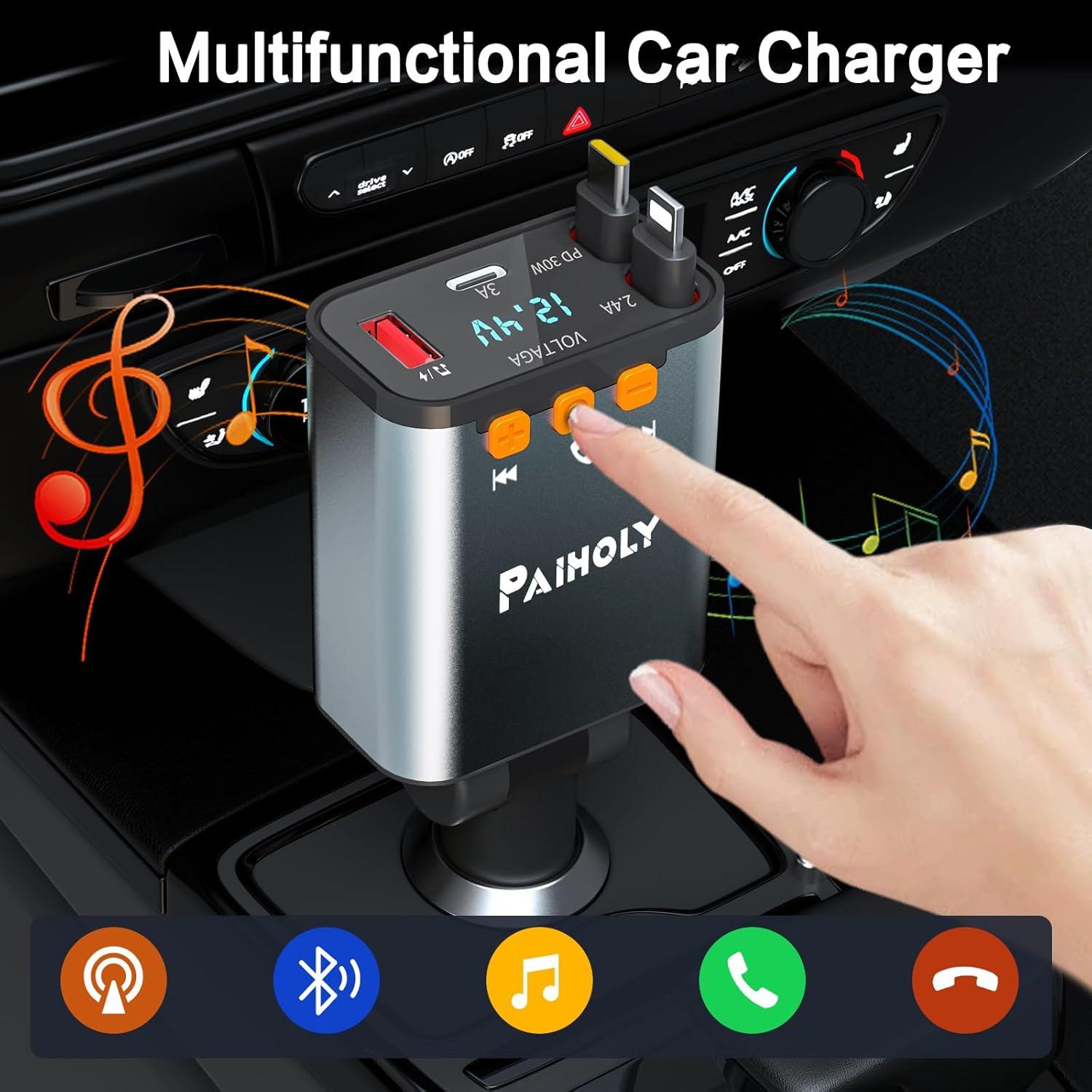 Adaptador de Coche Bluetooth 5.3 Dongguan con Cargador Rápido