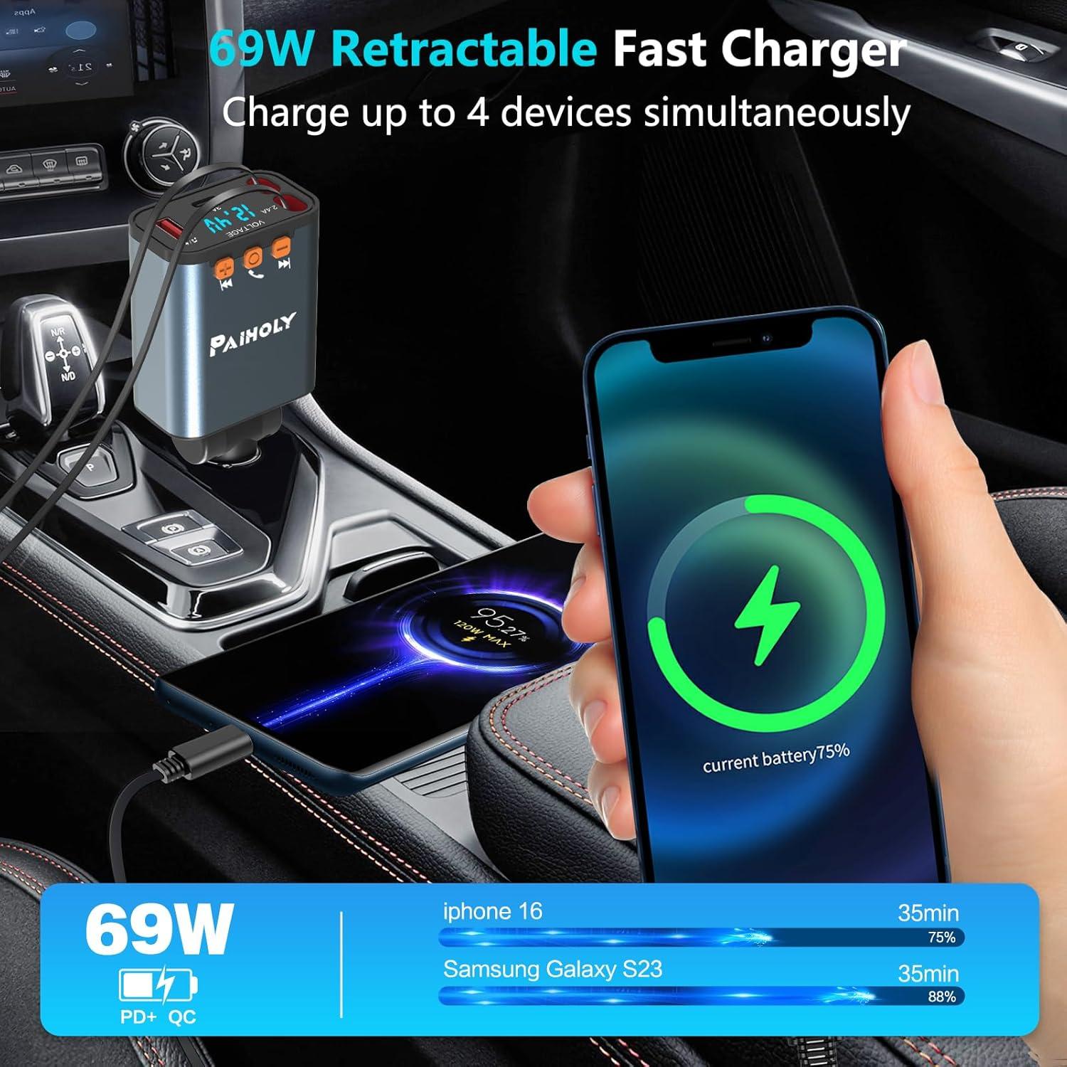 Adaptador de Coche Bluetooth 5.3 Dongguan con Cargador Rápido