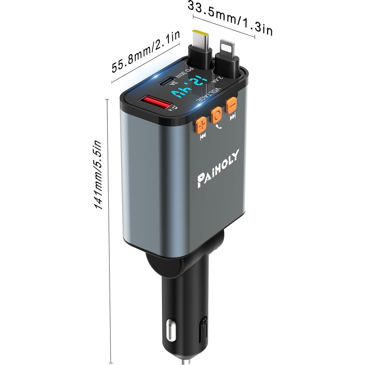 Adaptador de Coche Bluetooth 5.3 Dongguan con Cargador Rápido
