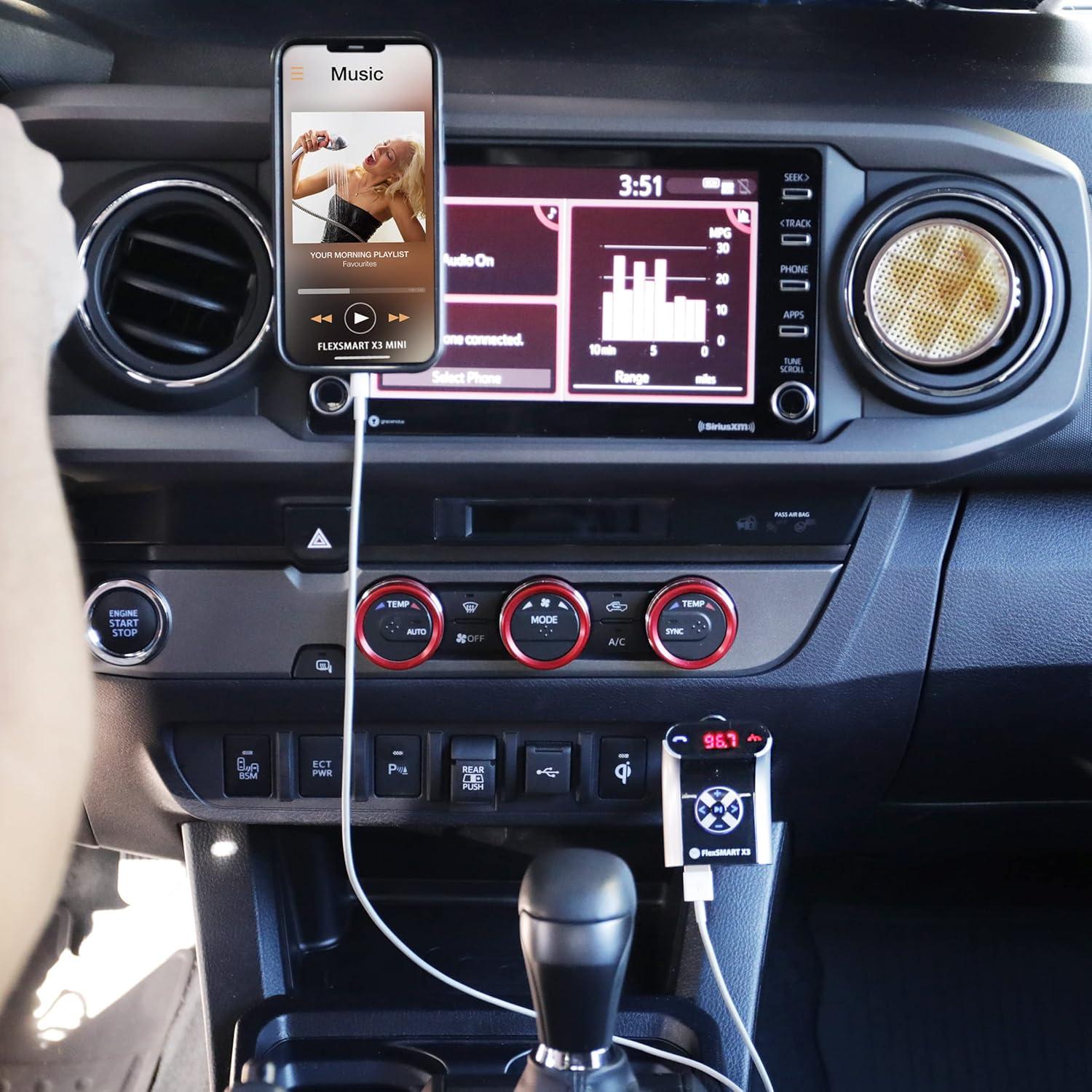 Adaptador Bluetooth GOgroove FlexSMART X3 Mini para Coche