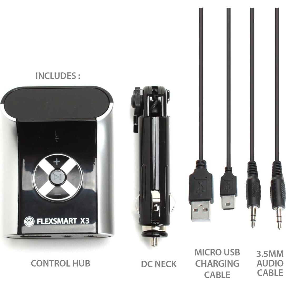 Adaptador Bluetooth GOgroove FlexSMART X3 Mini para Coche
