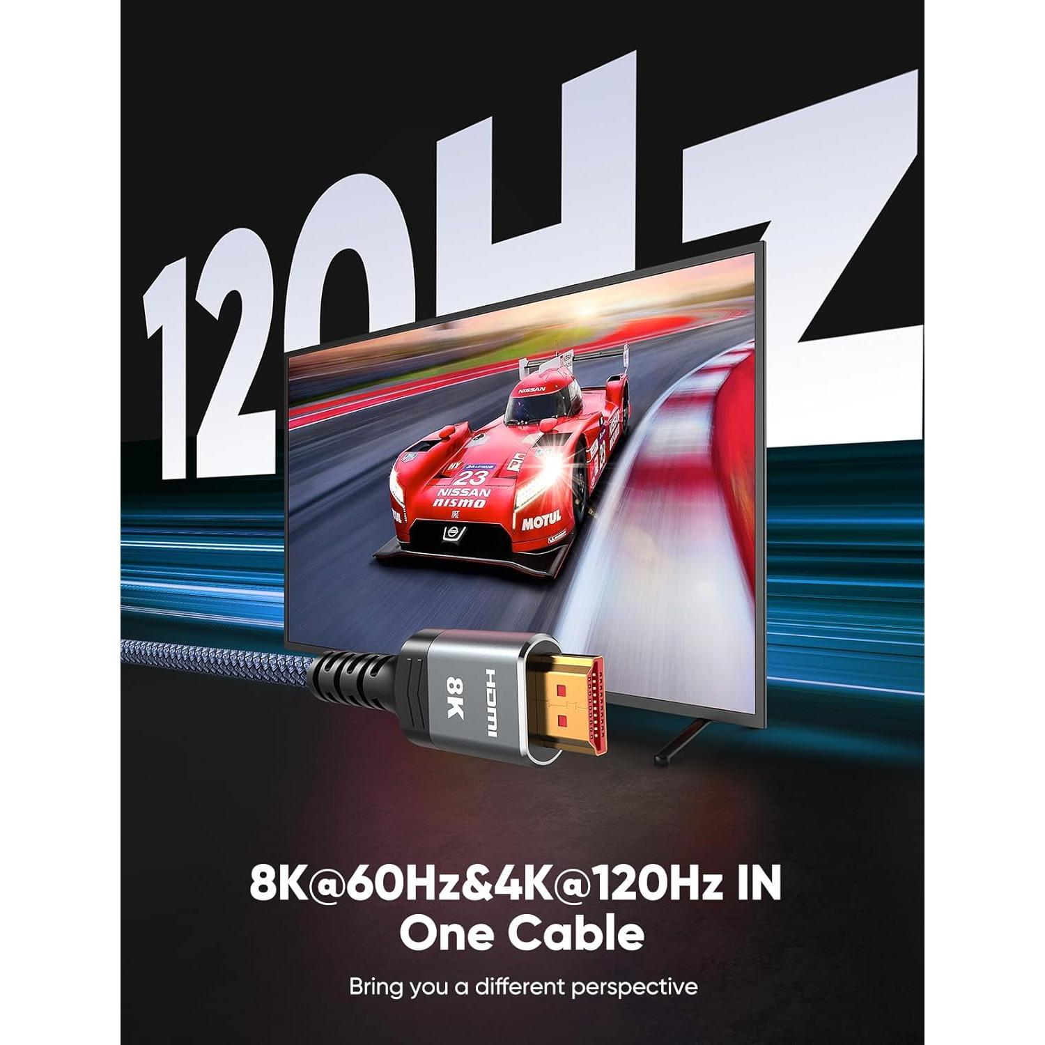 Cable HDMI 2.1 Highwings 2m Ultra Alta Velocidad 48Gbps