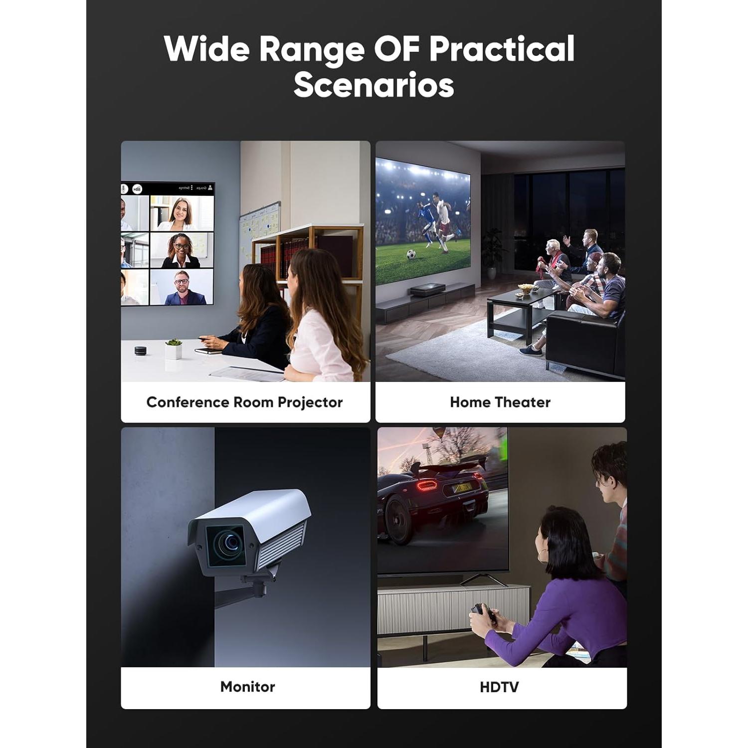 Cable HDMI 2.1 Highwings 2m Ultra Alta Velocidad 48Gbps