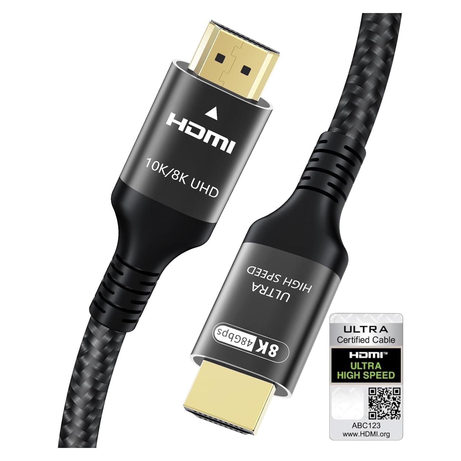 Cable HDMI 2.1 Adauxter 3M Ultra Alta Velocidad 48Gbps