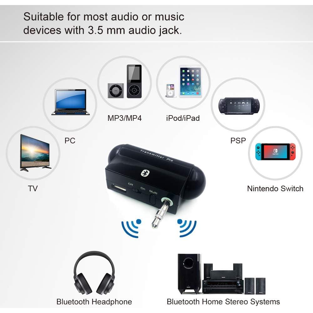 Transmisor de Audio Inalámbrico Bluetooth TX Pro 3.5mm