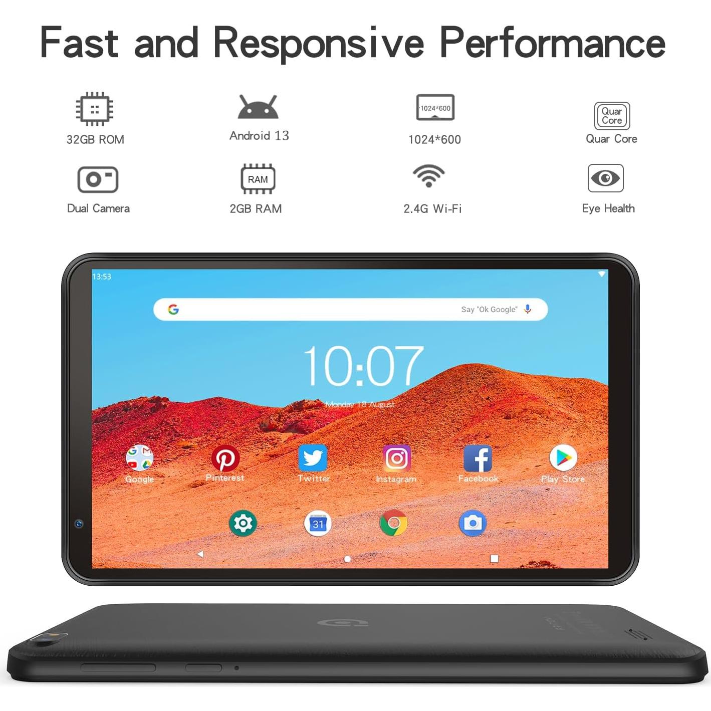 Tableta Pritom TAB 7 - 7" Android 13, 32GB, Quad Core, WiFi