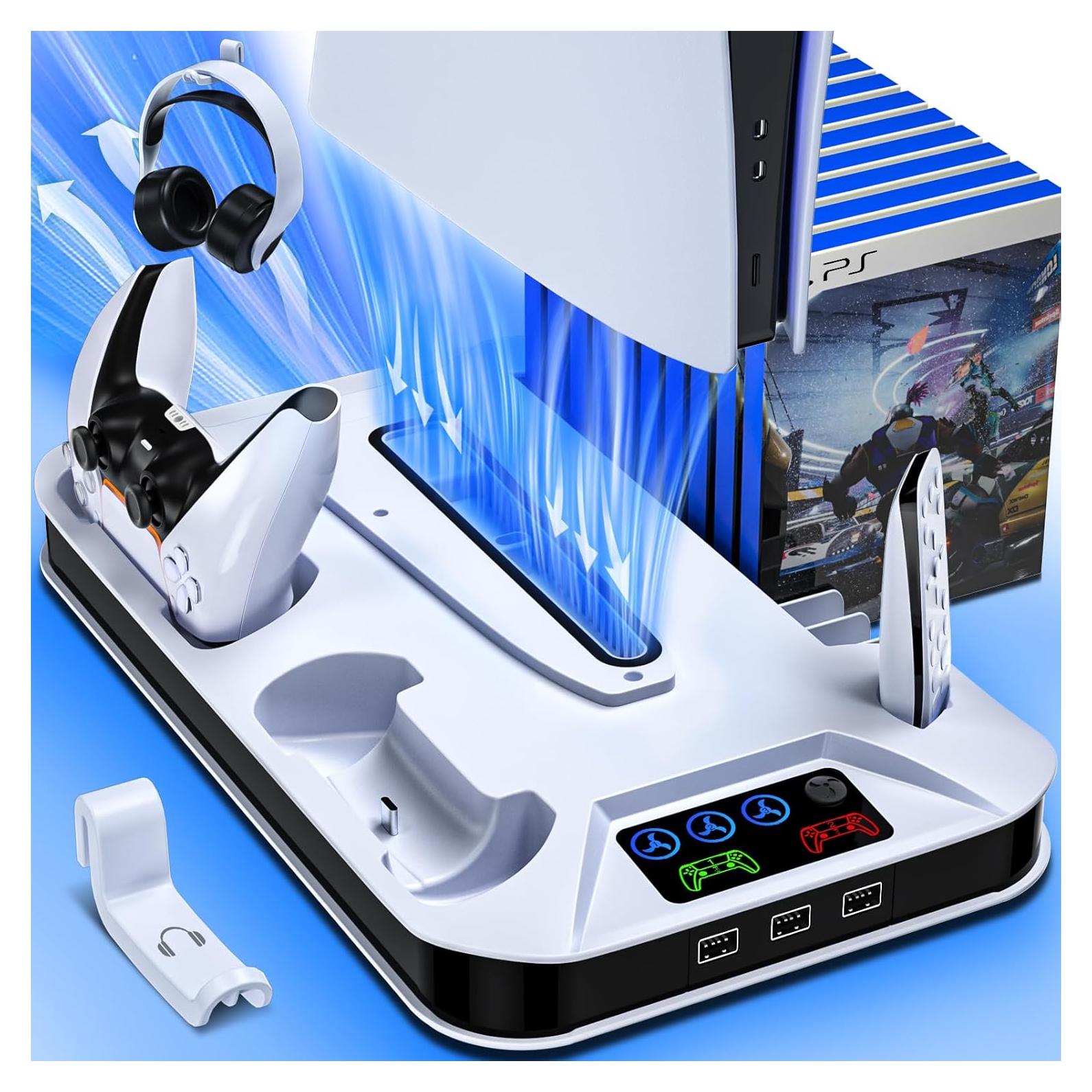 Estación de Enfriamiento y Carga PS5 Kammkonb con Ventilador