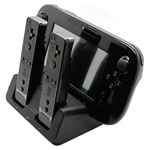 Base de Carga 3-en-1 TekDeals para Controladores Wii U