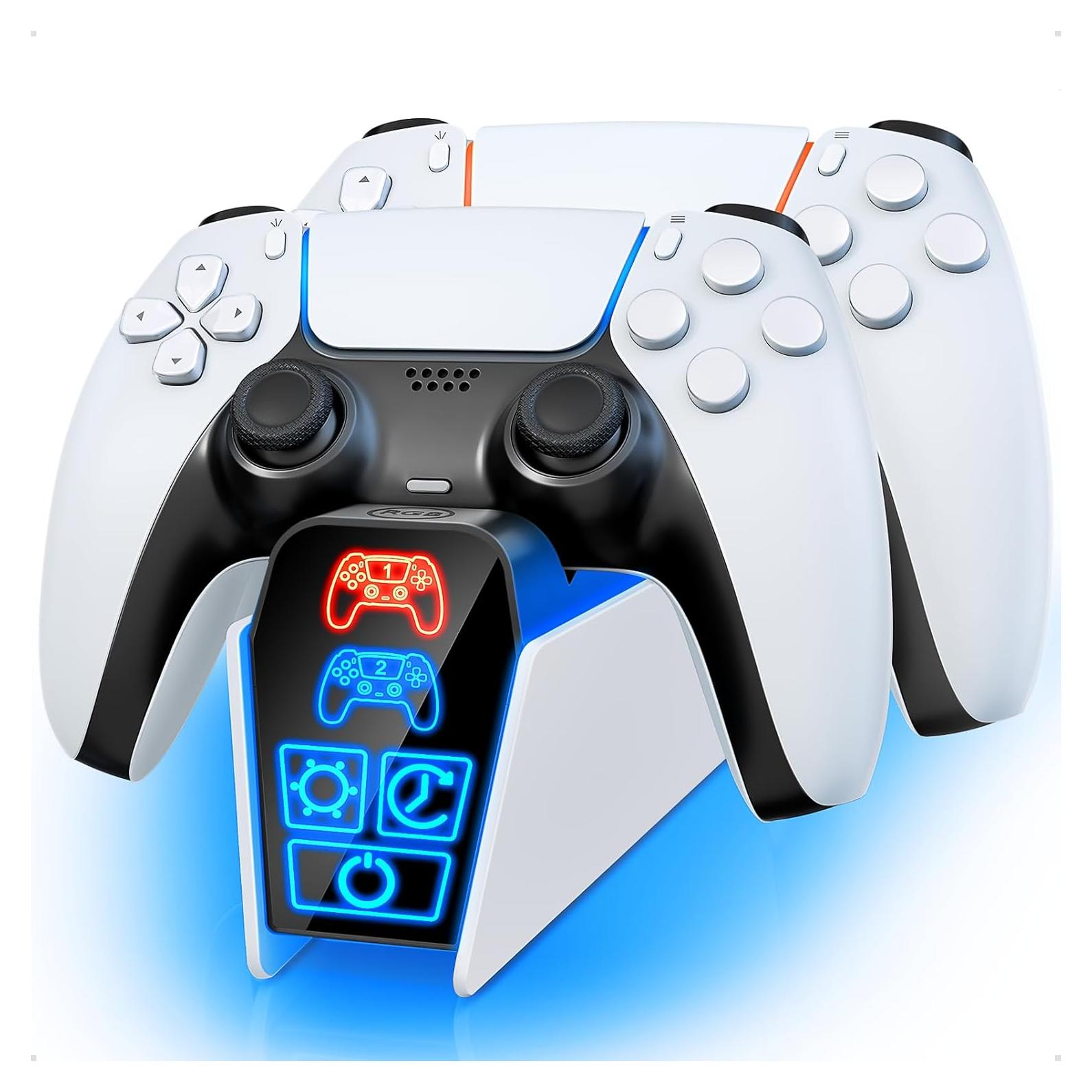 Estación de Carga PS5 Fenolical para Controladores Dual y Edge