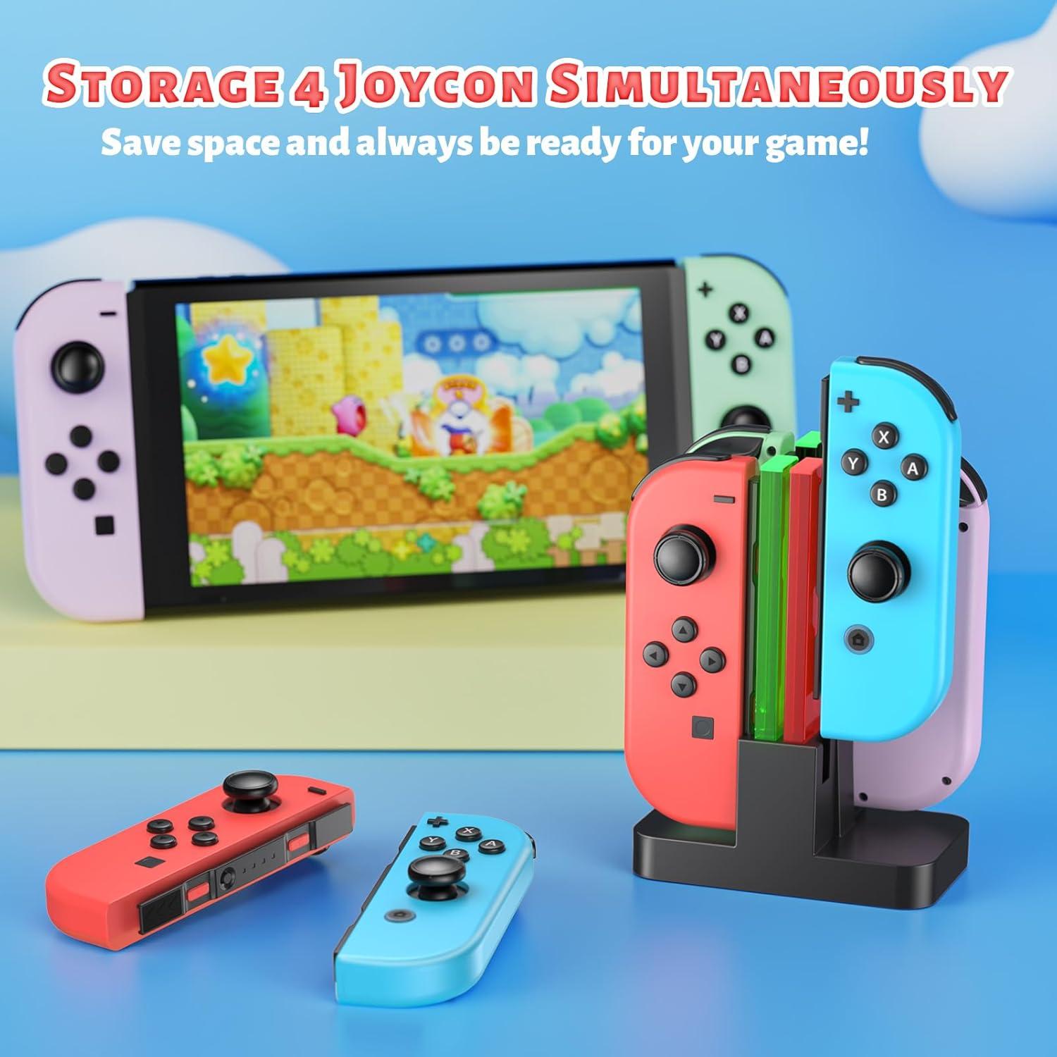 Dock de Carga FastSnail para Joy-Con Nintendo Switch OLED