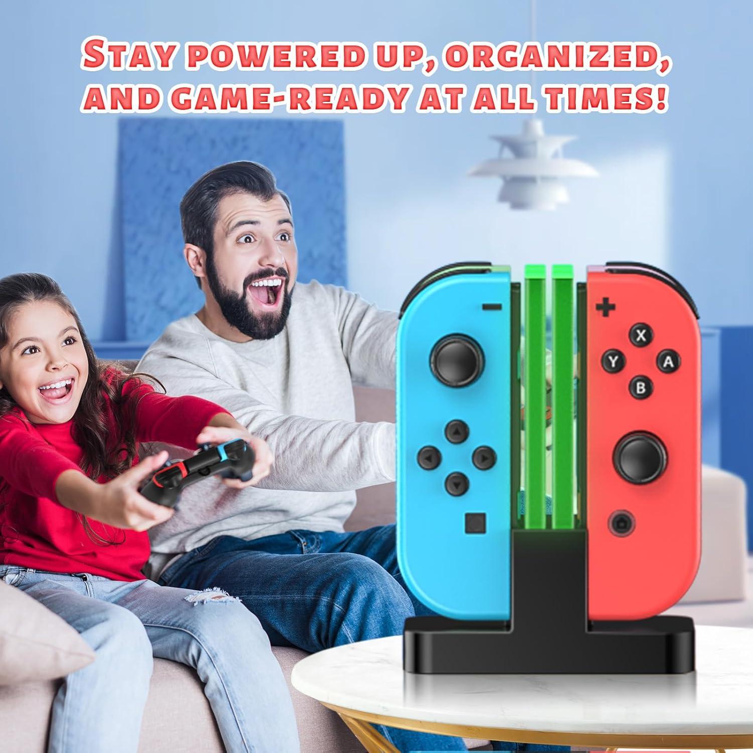 Dock de Carga FastSnail para Joy-Con Nintendo Switch OLED