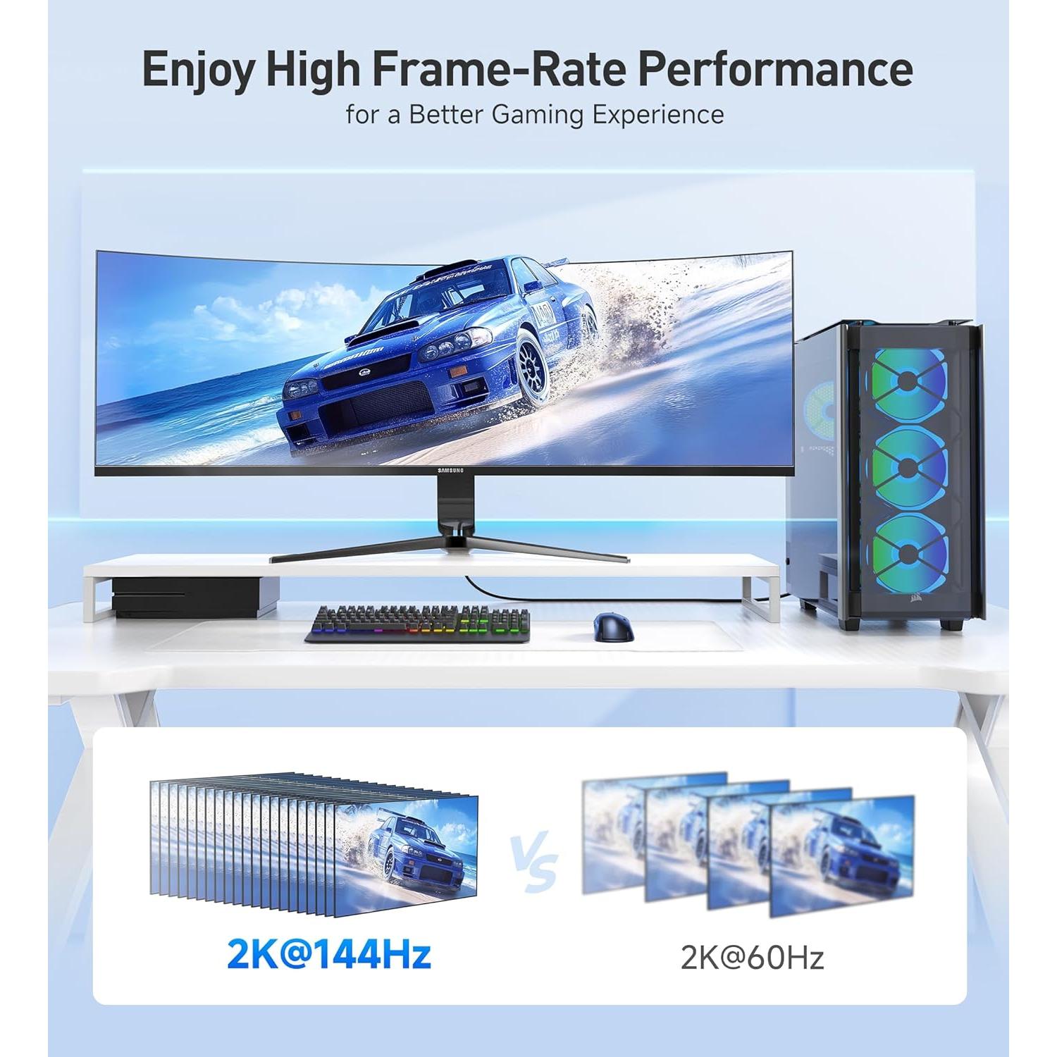 Cable HDMI Ultra Delgado Cable Matters 1.83m 4K 60Hz - Paquete de 2