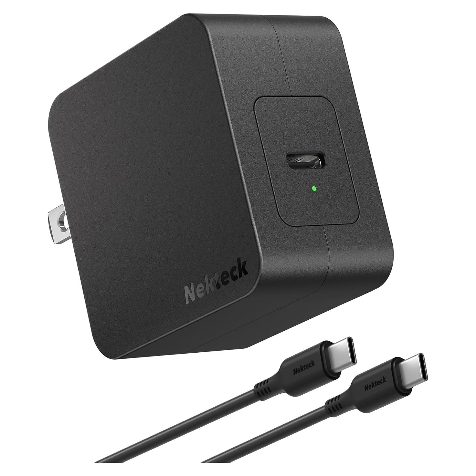 Cargador USB-C Nekteck 60W GaN Carga Rápida Plegable