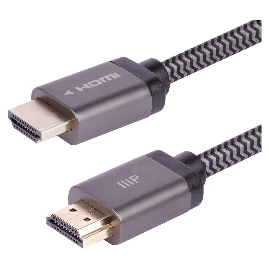 Cable HDMI 8K Monoprice Trenzado 3.05m 48Gbps HDR 2.1