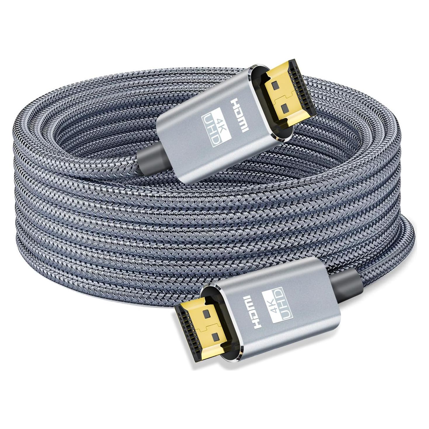 Cable HDMI 4K 15M Leadstar Alta Velocidad 2.0 Trenzado