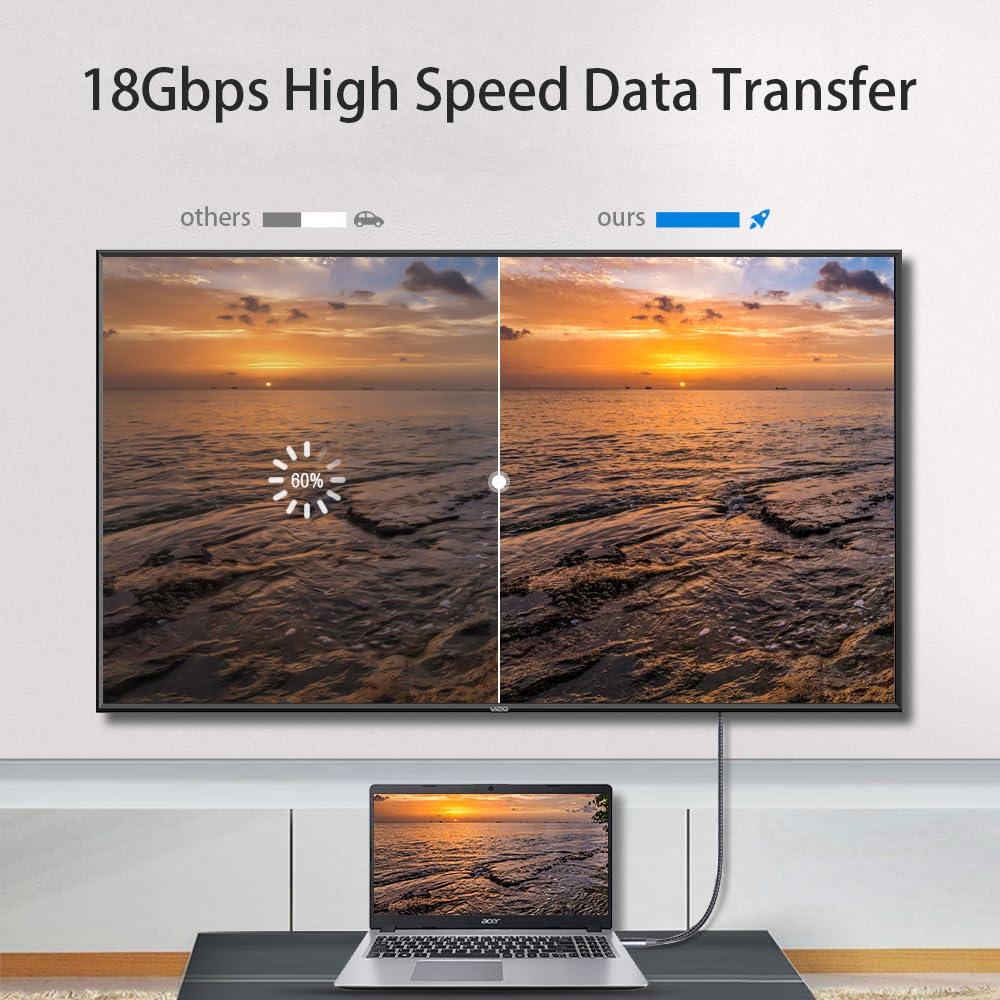 Cable HDMI 4K 15M Leadstar Alta Velocidad 2.0 Trenzado