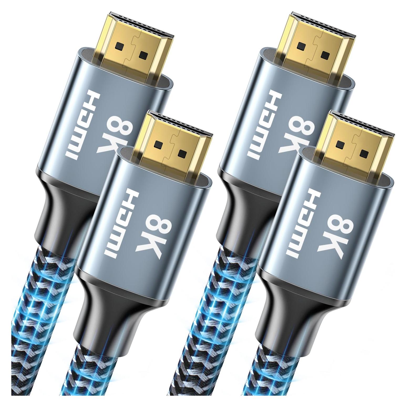 Cable HDMI 8K 3 m CABNEER 2 Pack Alta Velocidad 48Gbps