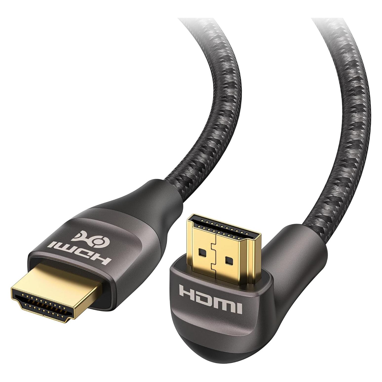 Cable HDMI 8K 48Gbps Cable Matters 2m Ángulo Derecho Negro