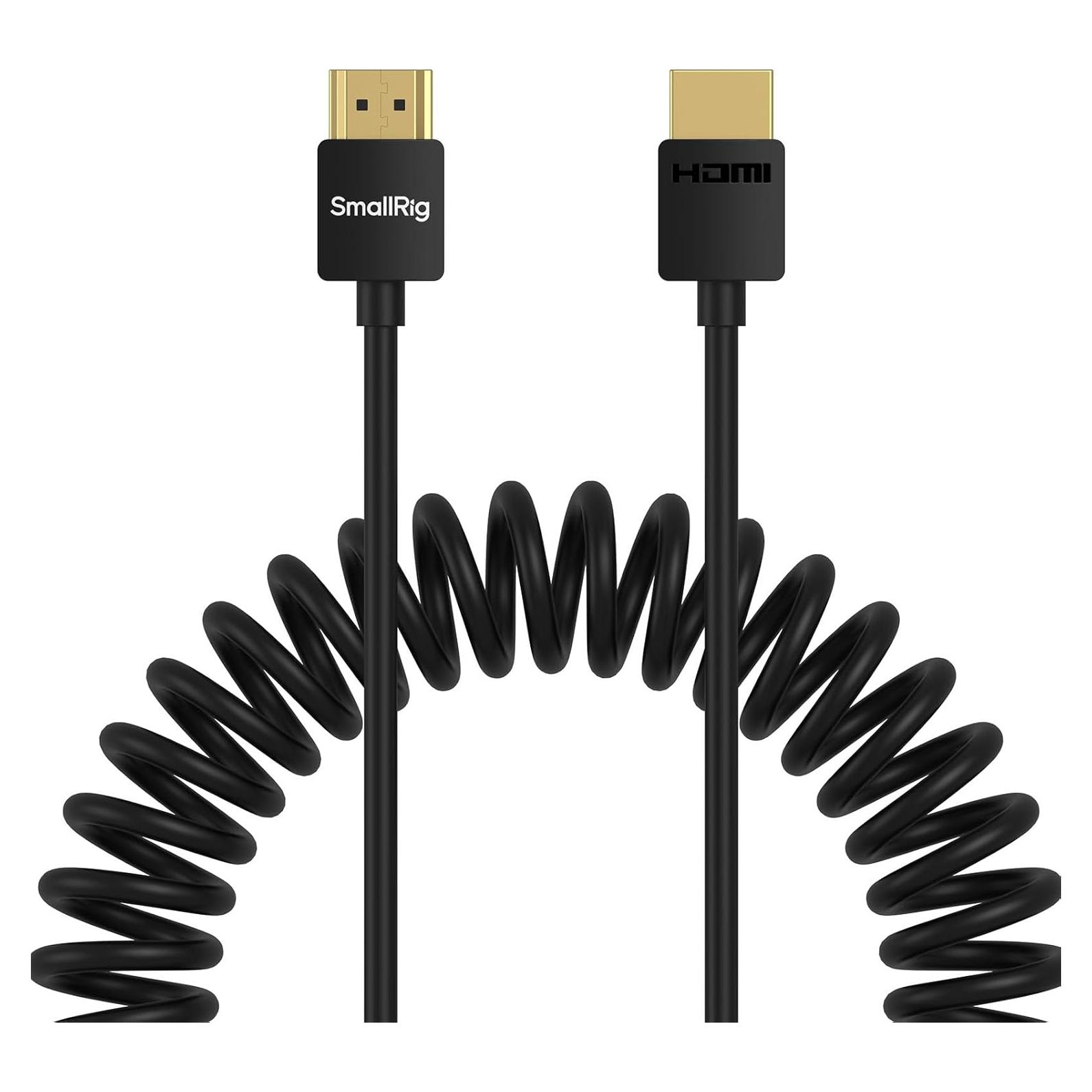 Cable HDMI Enrollado 2.0 SmallRig 4K@60Hz 120cm Alta Velocidad