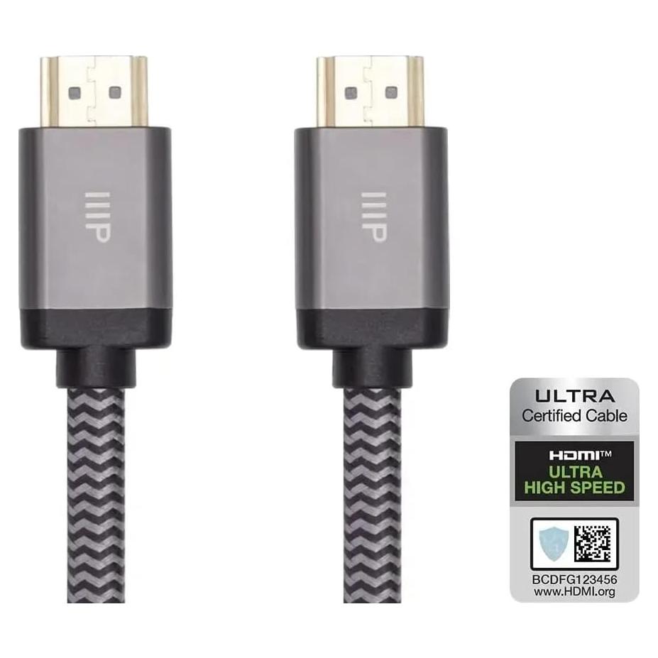 Cable HDMI 8K Monoprice 6.1m Trenzado Alta Velocidad CL2