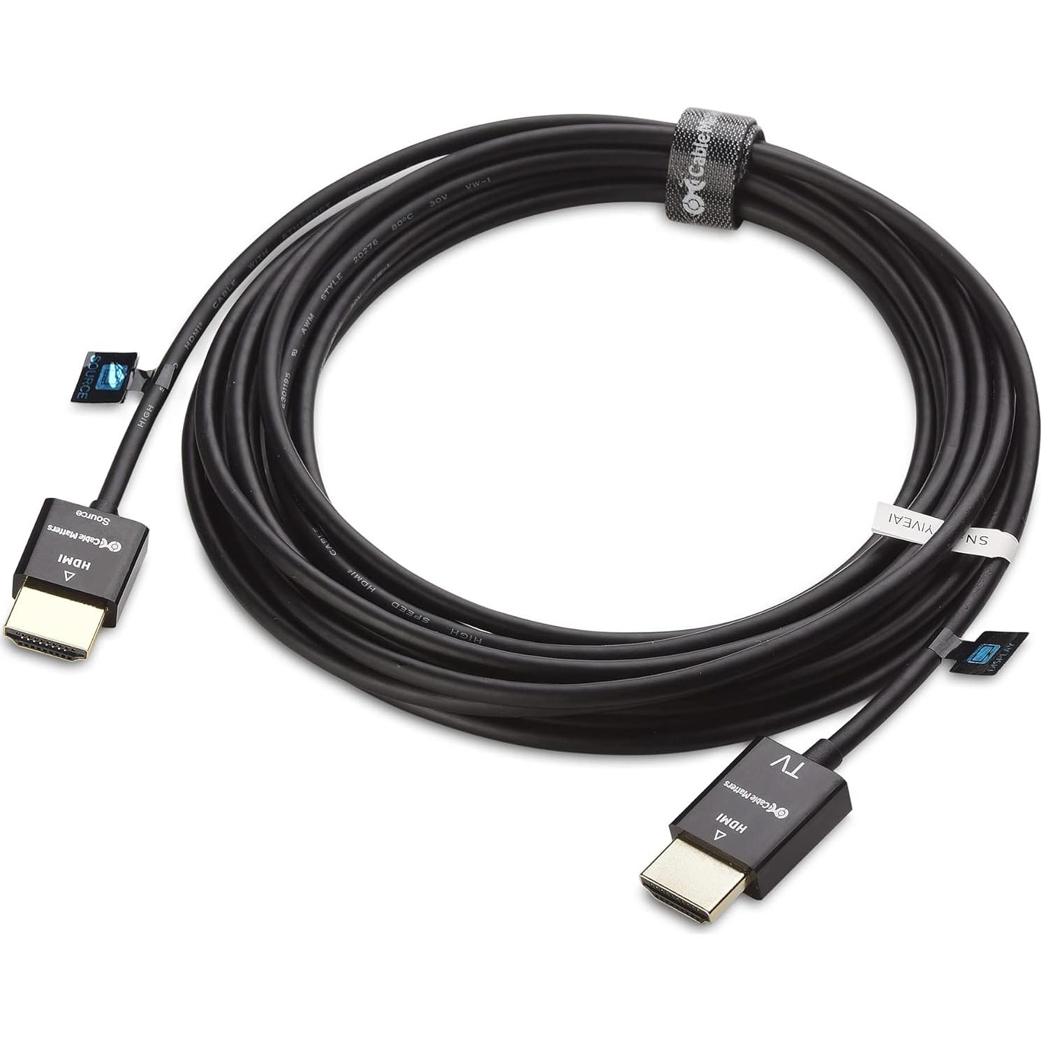 Cable HDMI Activo 4K Cable Matters 4.57m RedMere Alta Velocidad