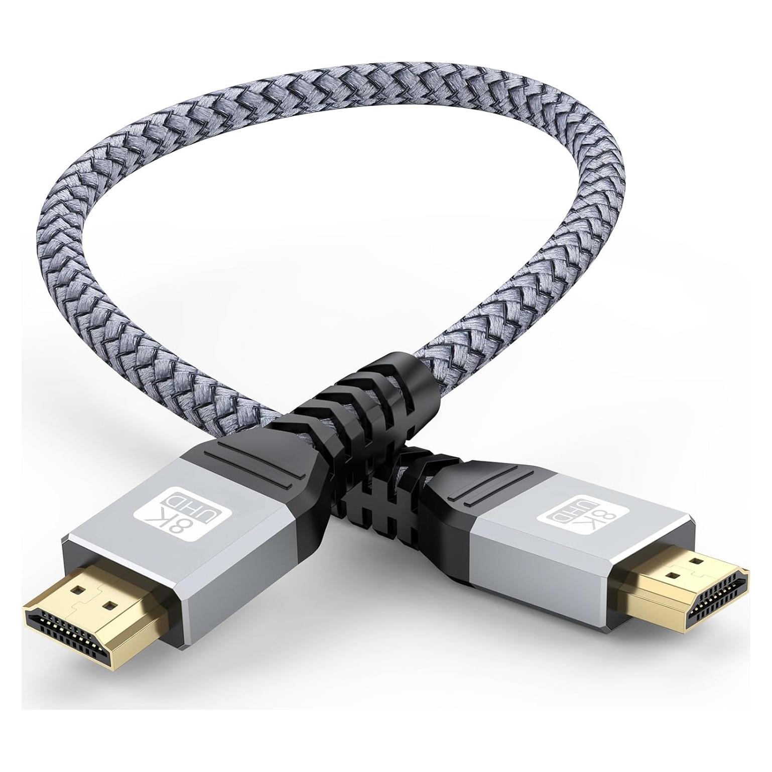 Cable HDMI 2.1 UVOOI 0.3m 8K 60Hz Ultra Alta Velocidad