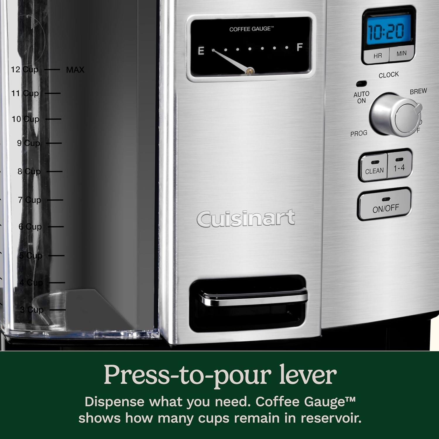 Cafetera de Goteo Programable Cuisinart DCC-3000P1 12 Tazas