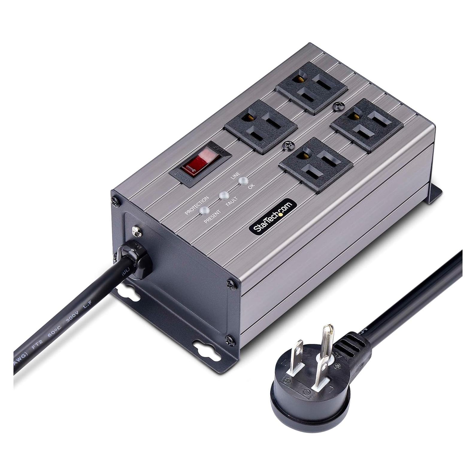 Regleta de Alimentación StarTech.com 4 Salidas 125V 15A PDU