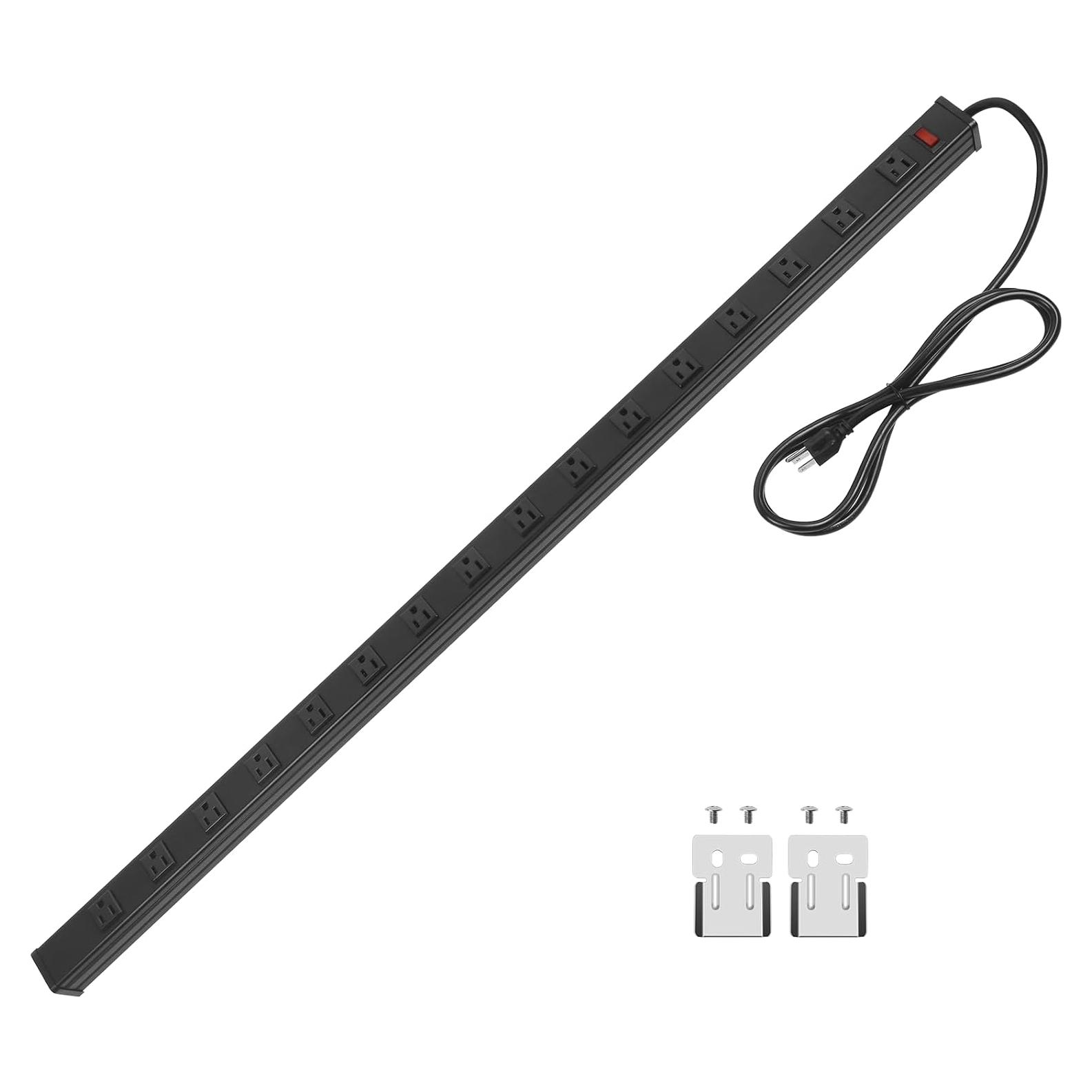 Tira de alimentación industrial metal 16 salidas 1.83m 15A CCCEI