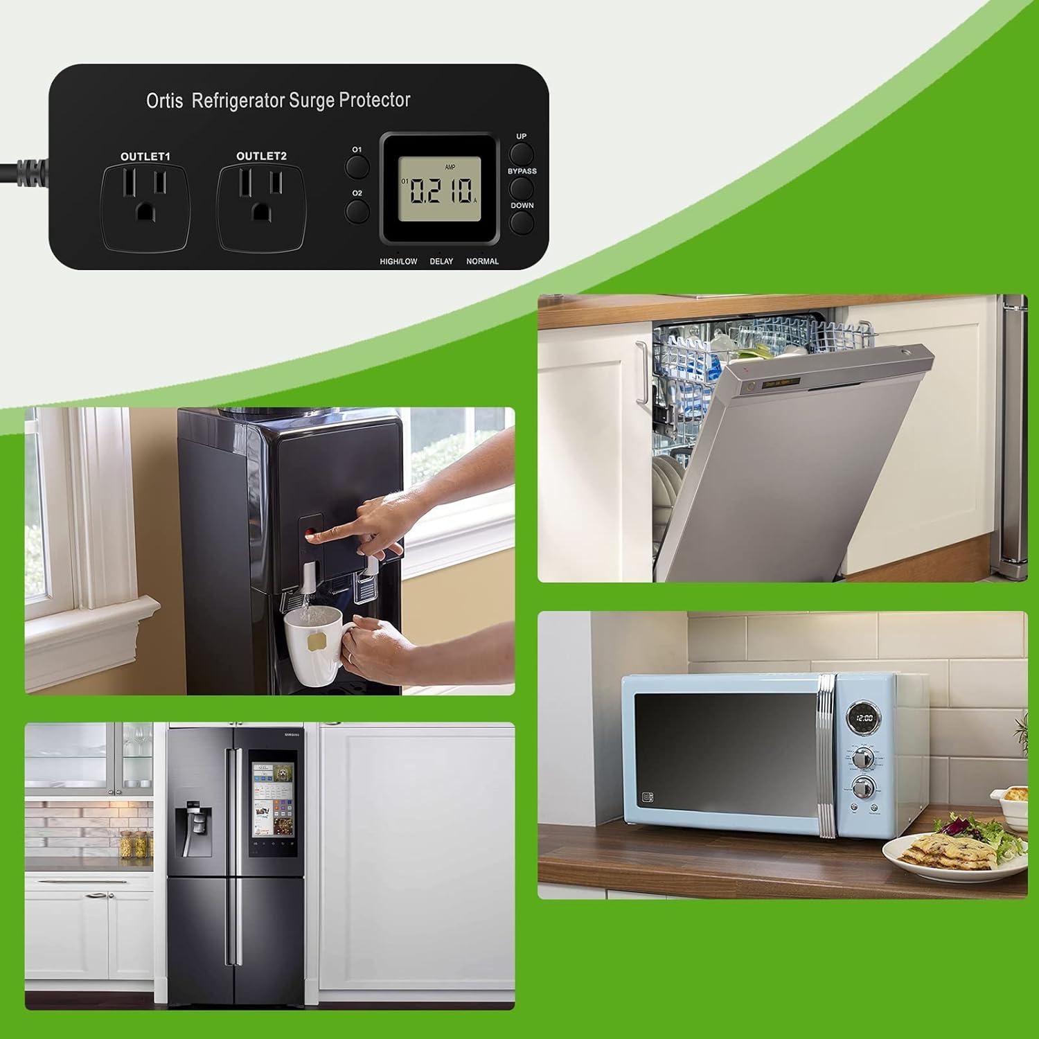 Protector de Sobretensión Ortis Doble Salida para Refrigerador