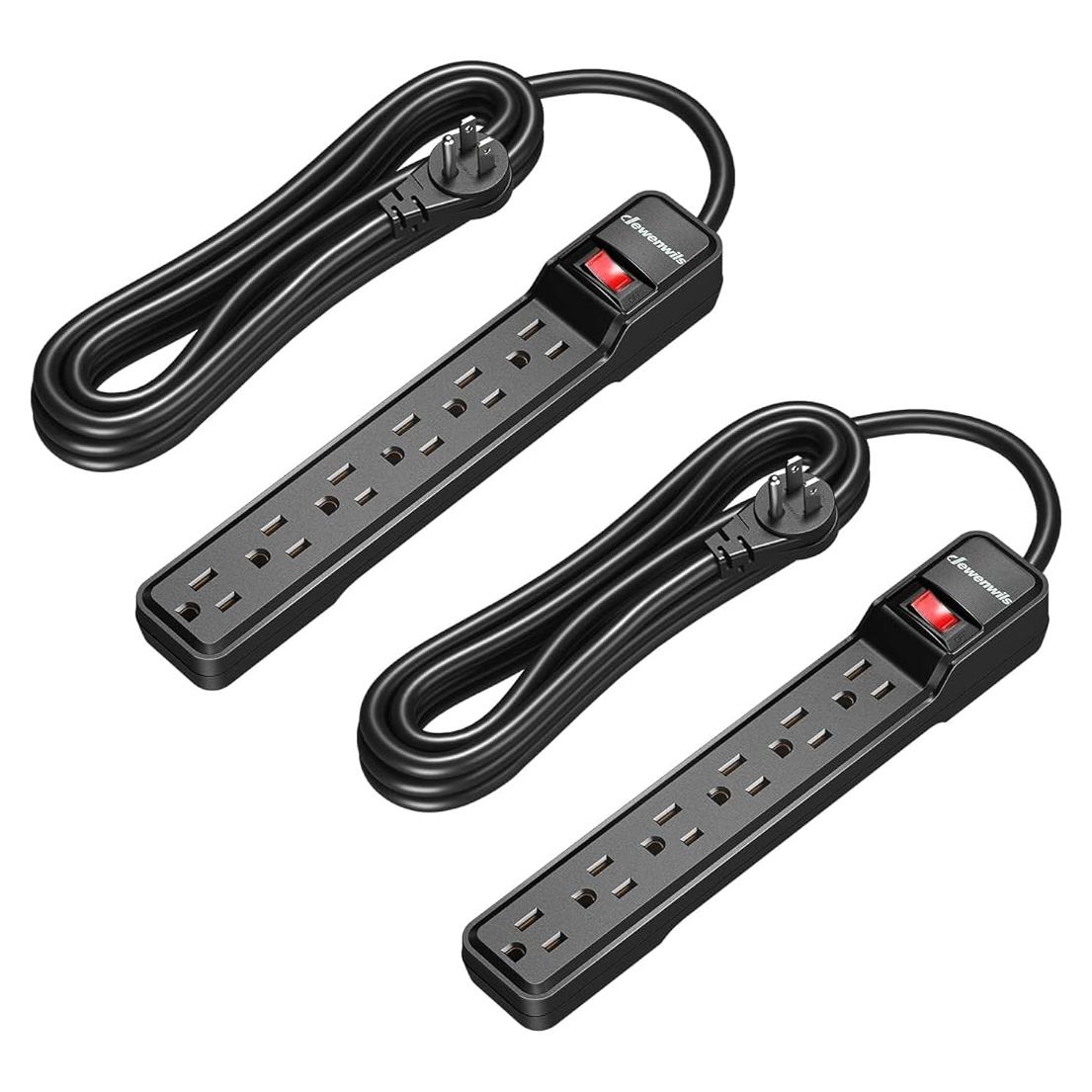 Protector de Sobretensión Dewenwils 2-Pack 4.57m 15A 500J