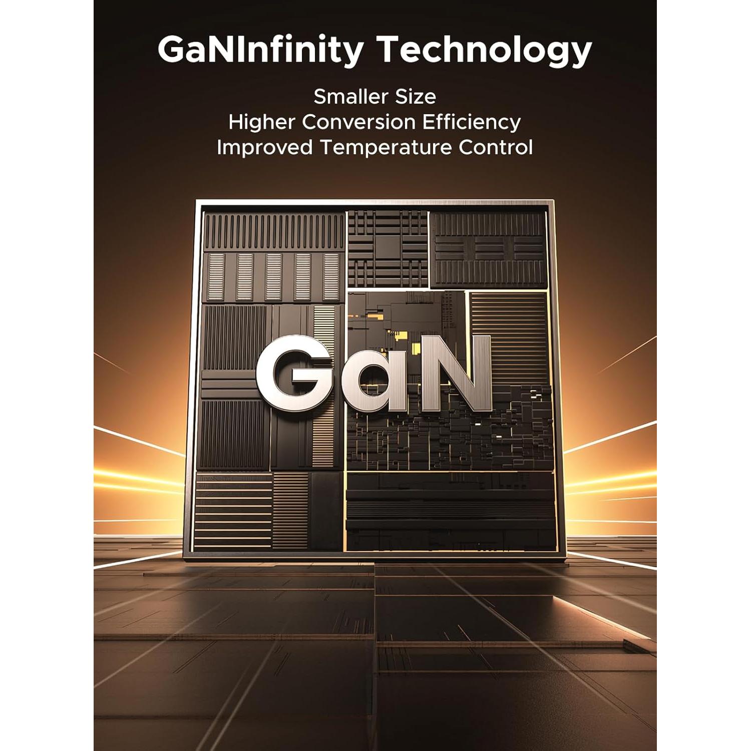 Cargador UGREEN Nexode 65W GaN USB-C Retráctil con Cable 0.7m