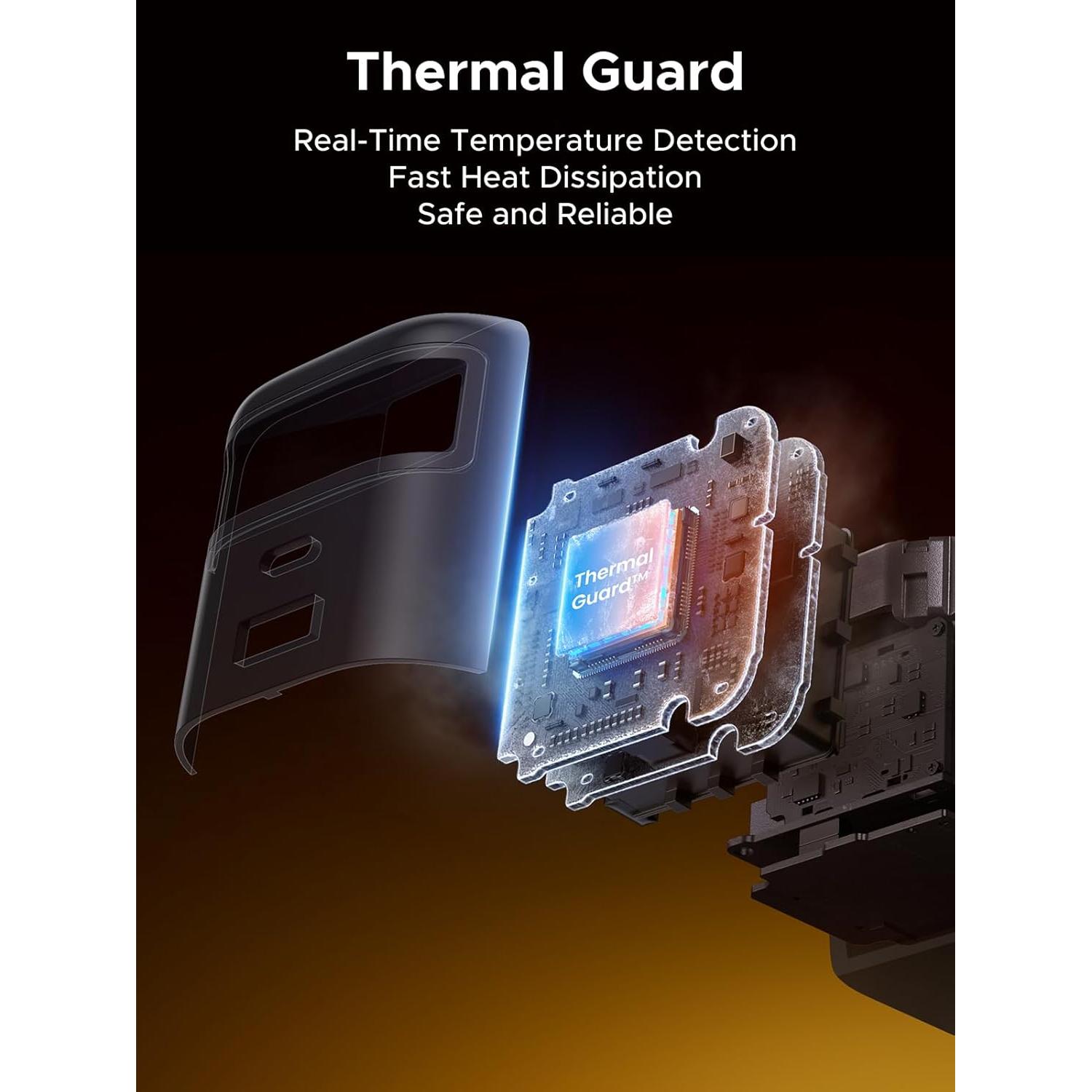 Cargador UGREEN Nexode 65W GaN USB-C Retráctil con Cable 0.7m