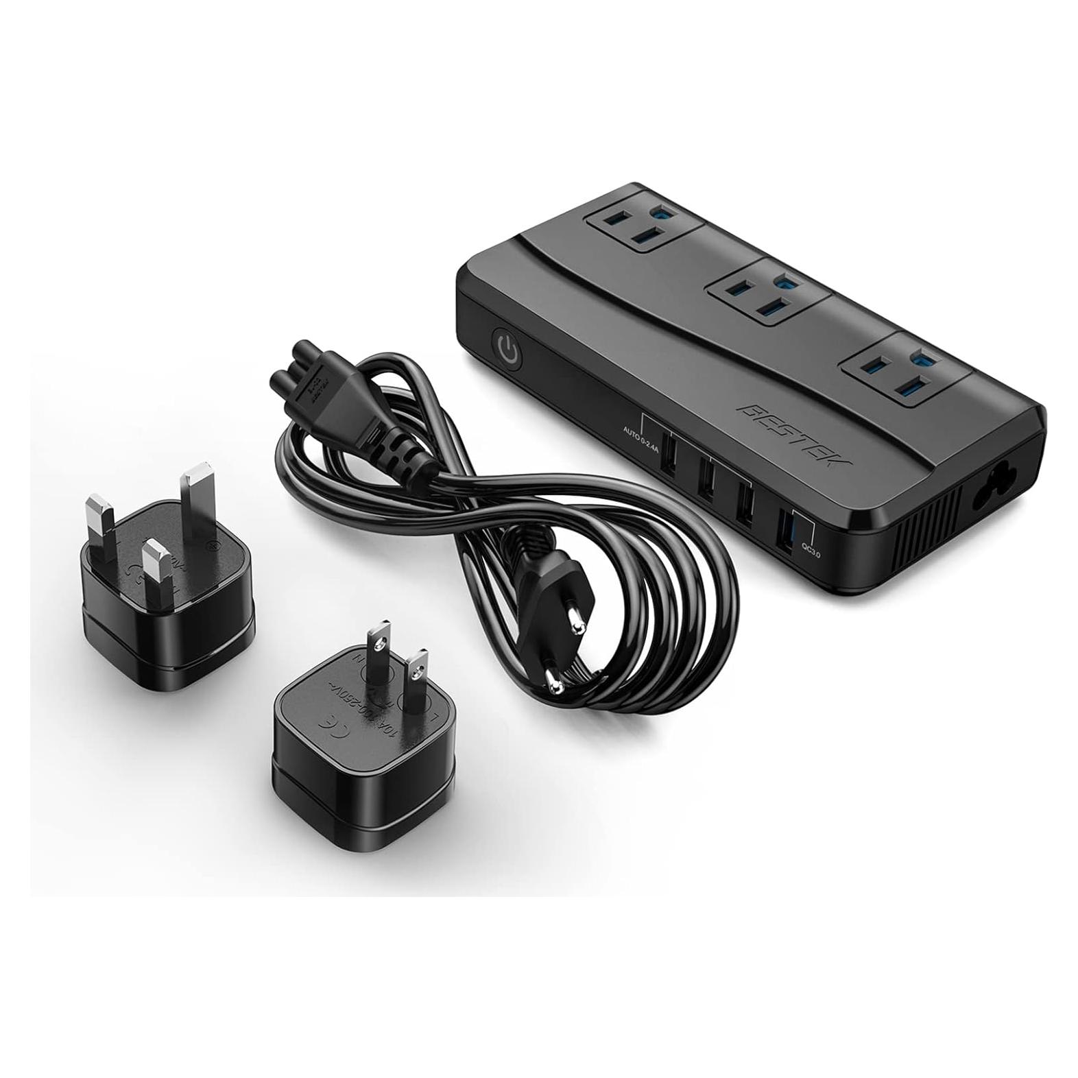 Adaptador de Viaje Universal BESTEK 220V a 110V con USB