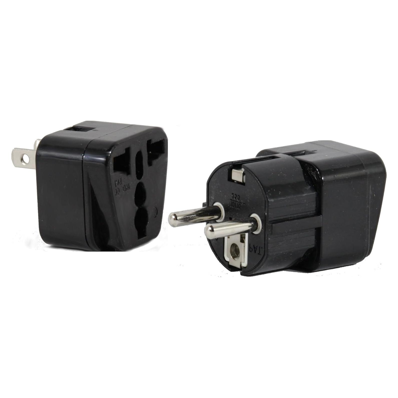 Adaptador de Enchufe Universal Tipo E Plug In Solutions - Paquete de 2