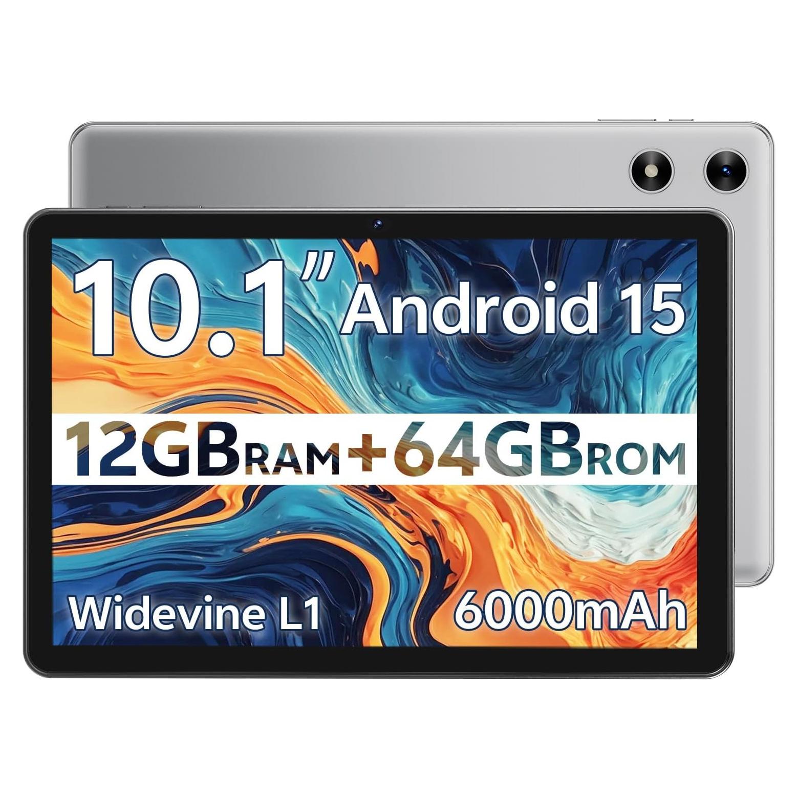 Tableta Android 15 SVITOO 10.1" 12GB RAM 64GB 1TB Expandible