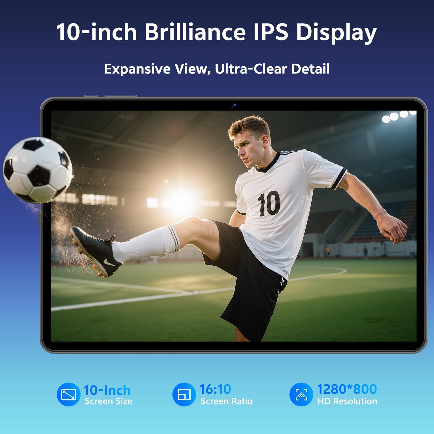 Tableta Android 15 SVITOO 10.1" 12GB RAM 64GB 1TB Expandible