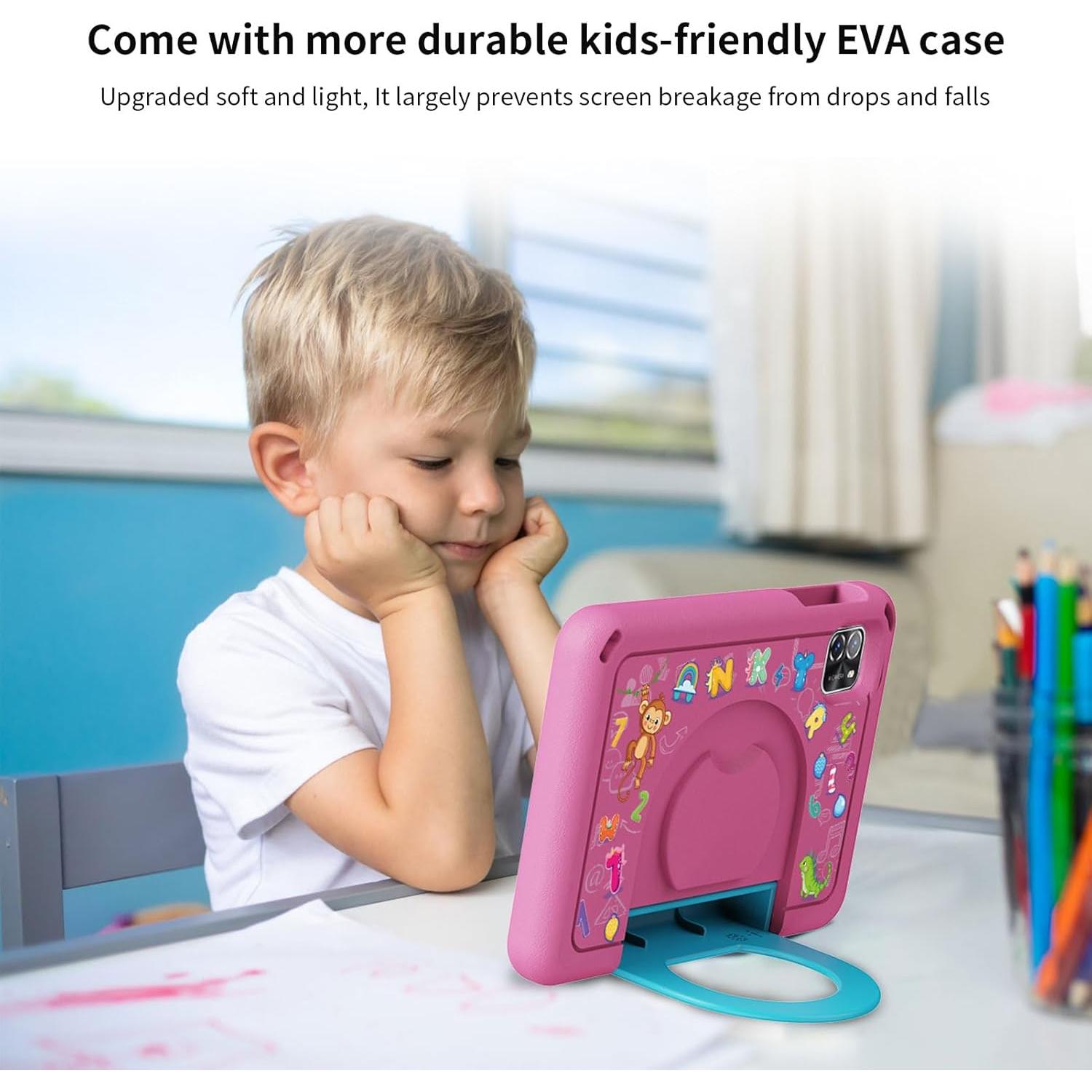 Tablet PRITOM TAB7 PRO Rosa 7" 64GB 3GB RAM Android 14 Niños