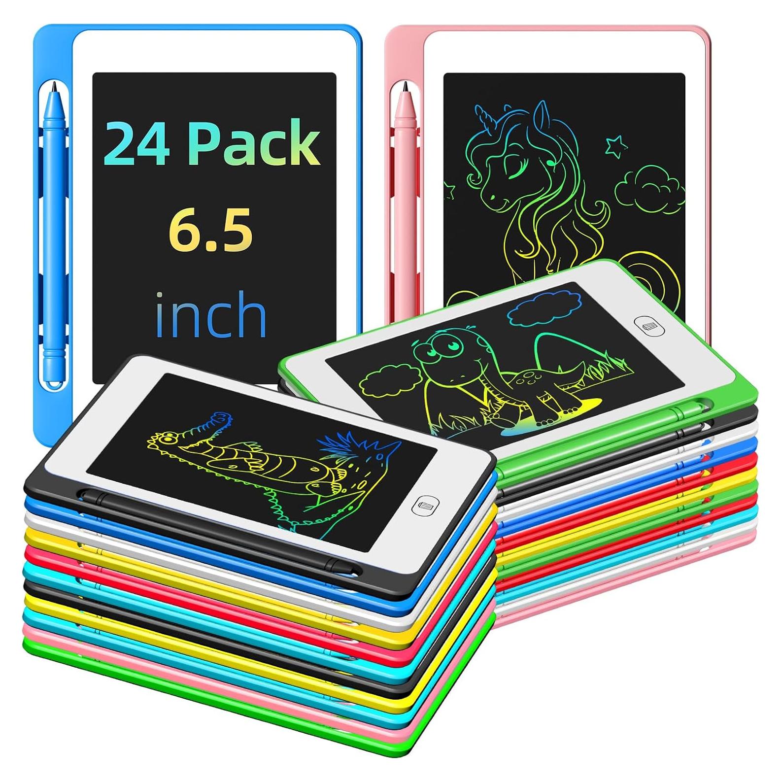 Paquete de 24 Tabletas de Escritura LCD 6.5" OMXDG Reutilizables