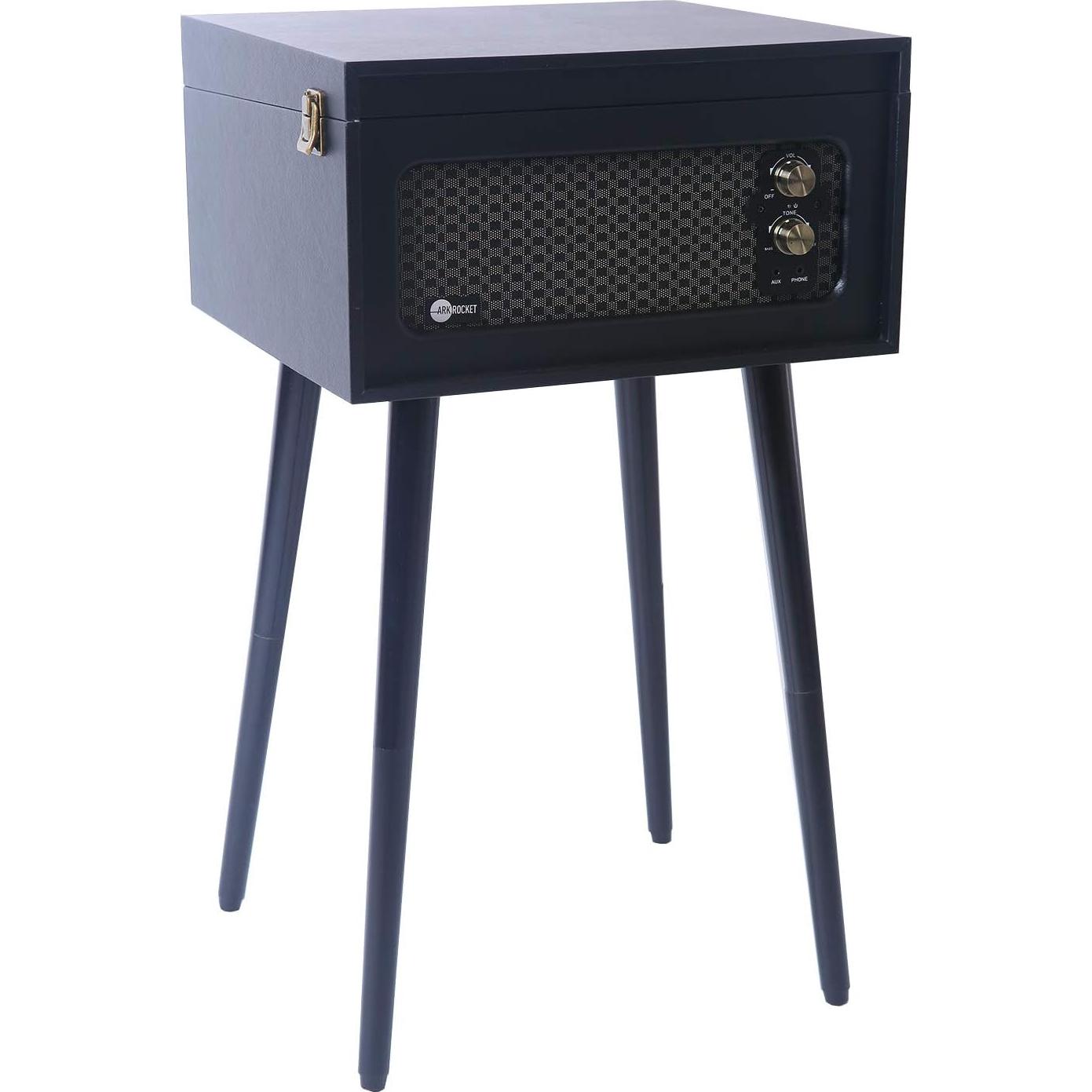 Tocadiscos Bluetooth Arkrocket Discovery II 3 Velocidades Negro